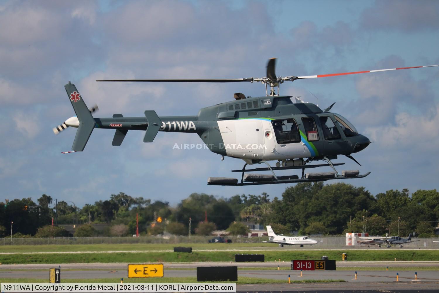 N911WA, 1998 Bell 407 C/N 53259, ORL 2021