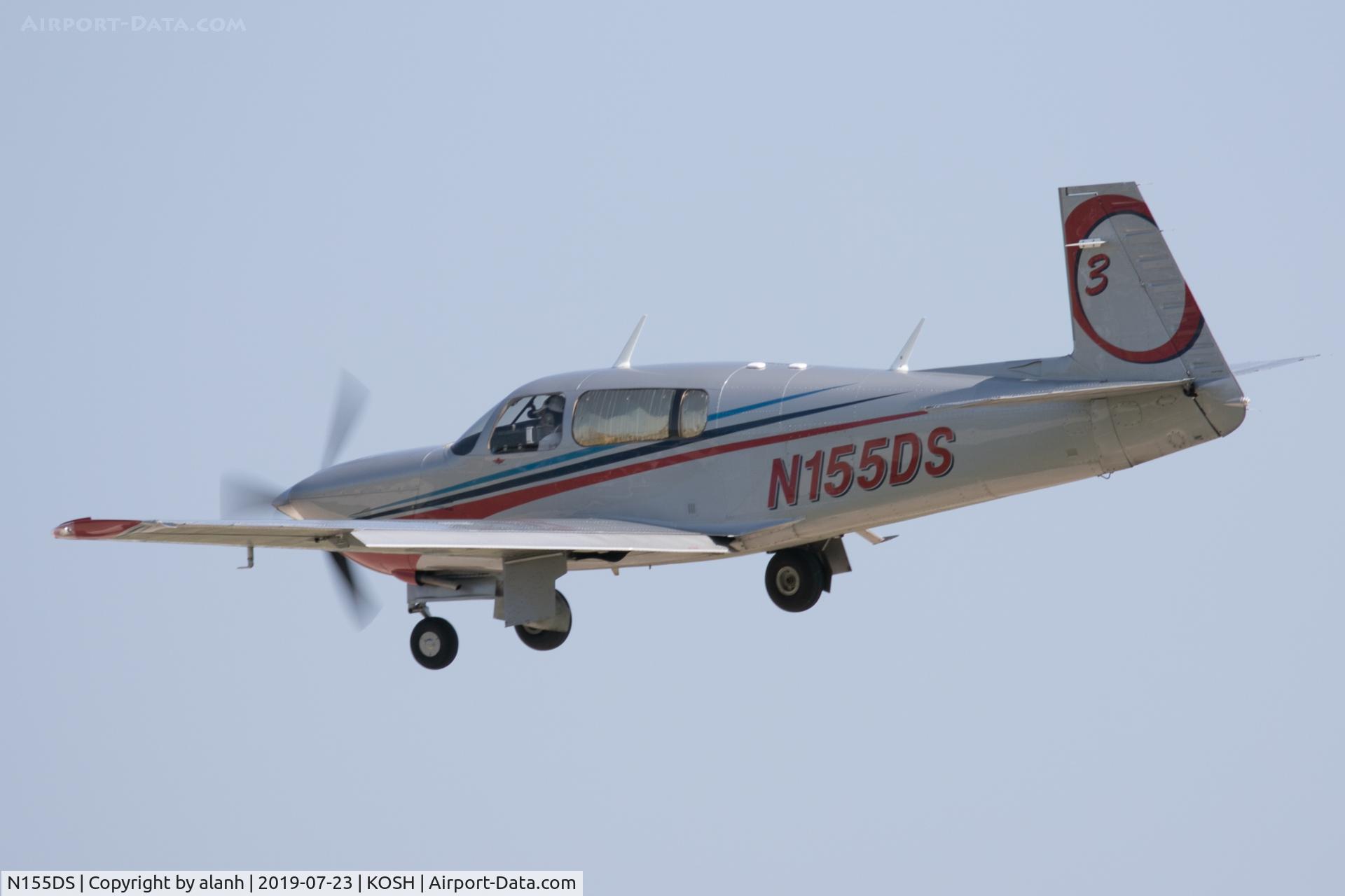N155DS, 2006 Mooney M20R Ovation C/N 29-0444, Arriving at AirVenture 2019