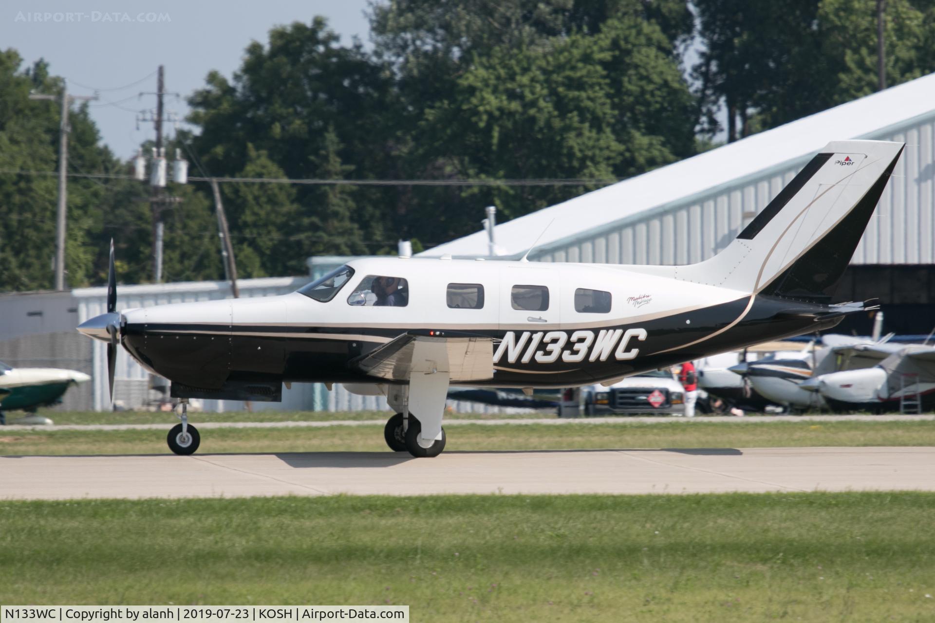 N133WC, 2000 Piper PA-46-350P Malibu Mirage C/N 46-36251, Arriving at AirVenture 2019
