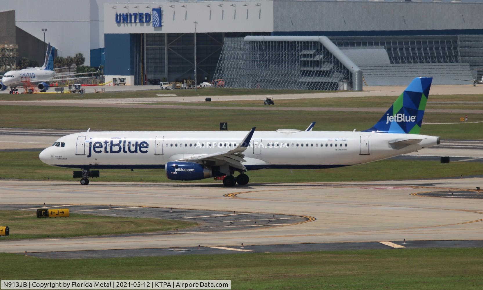 N913JB, 2013 Airbus A321-231 C/N 5909, TPA 2022