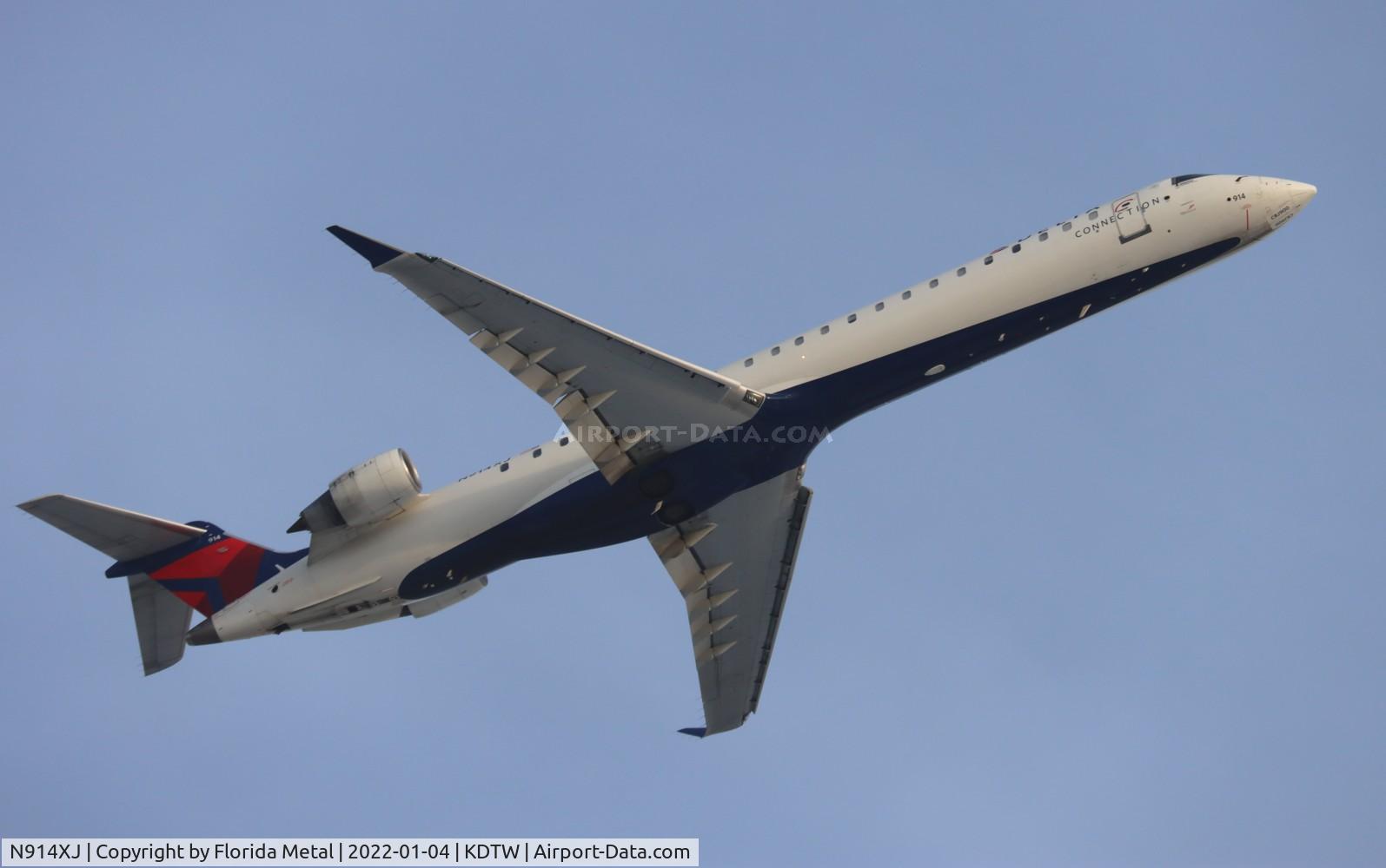 N914XJ, 2007 Bombardier CRJ-900ER (CL-600-2D24) C/N 15149, DTW 2022