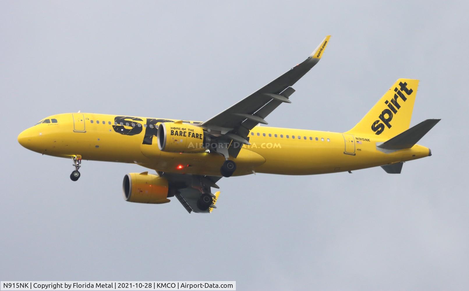 N915NK, 2017 Airbus A320-271N C/N 7851, MCO 2021