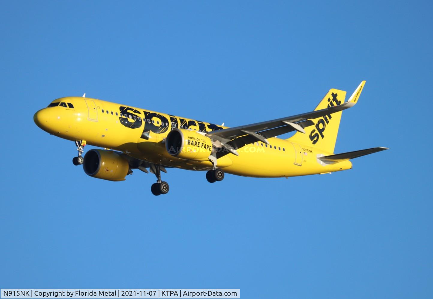 N915NK, 2017 Airbus A320-271N C/N 7851, TPA 2021