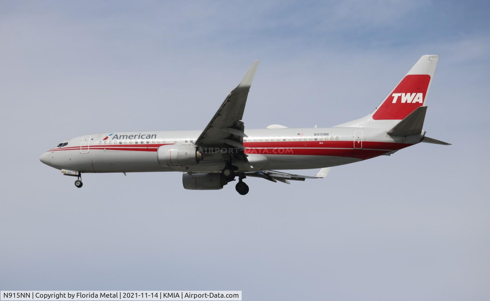 N915NN, 2013 Boeing 737-823 C/N 33227, MIA 2021