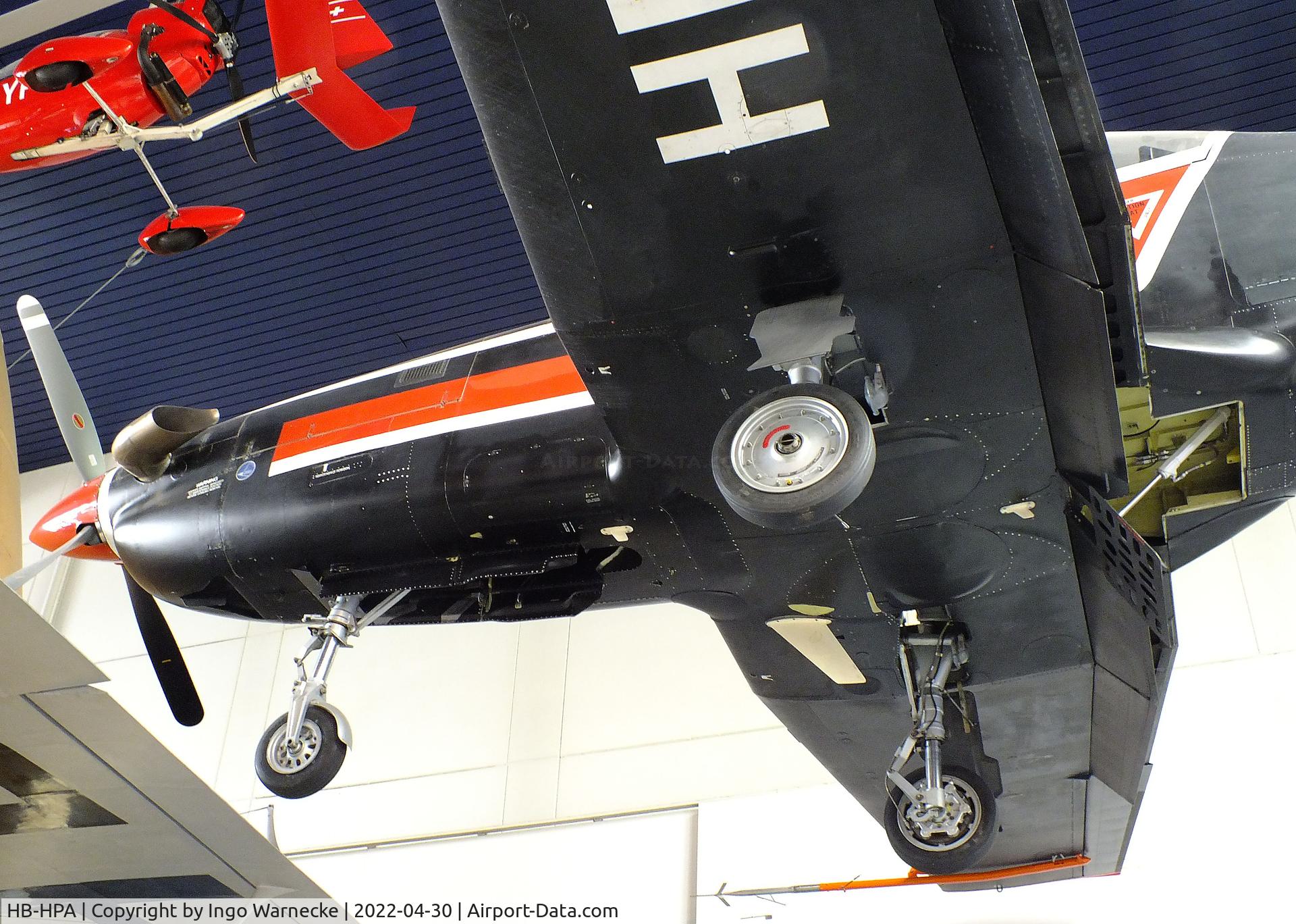 HB-HPA, 1984 Pilatus PC-9 C/N 001, Pilatus PC-9 prototype at the Verkehrshaus der Schweiz, Luzern (Lucerne)