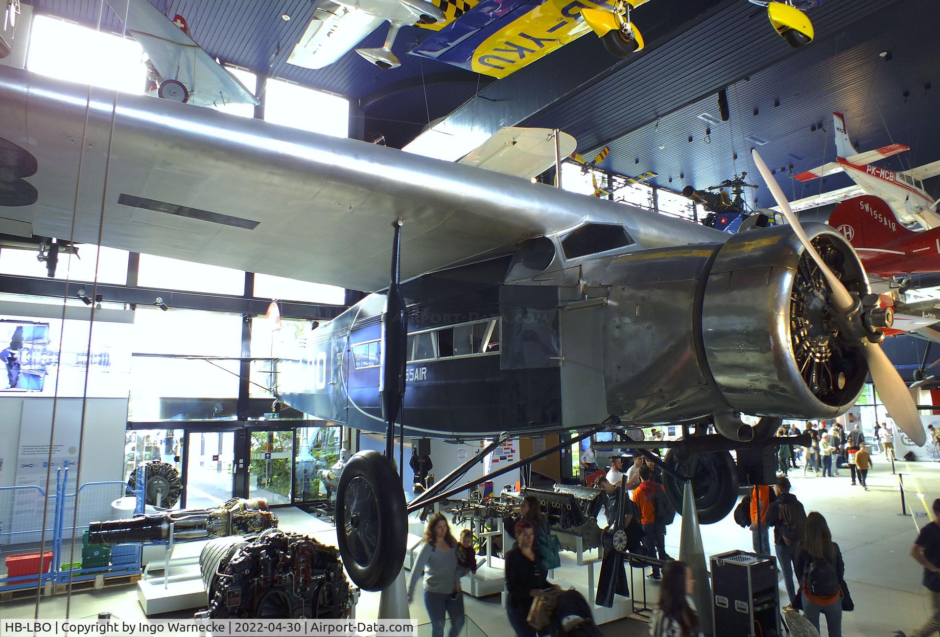 HB-LBO, Fokker F-VIIa C/N 5005, Fokker F VIIa at the Verkehrshaus der Schweiz, Luzern (Lucerne)