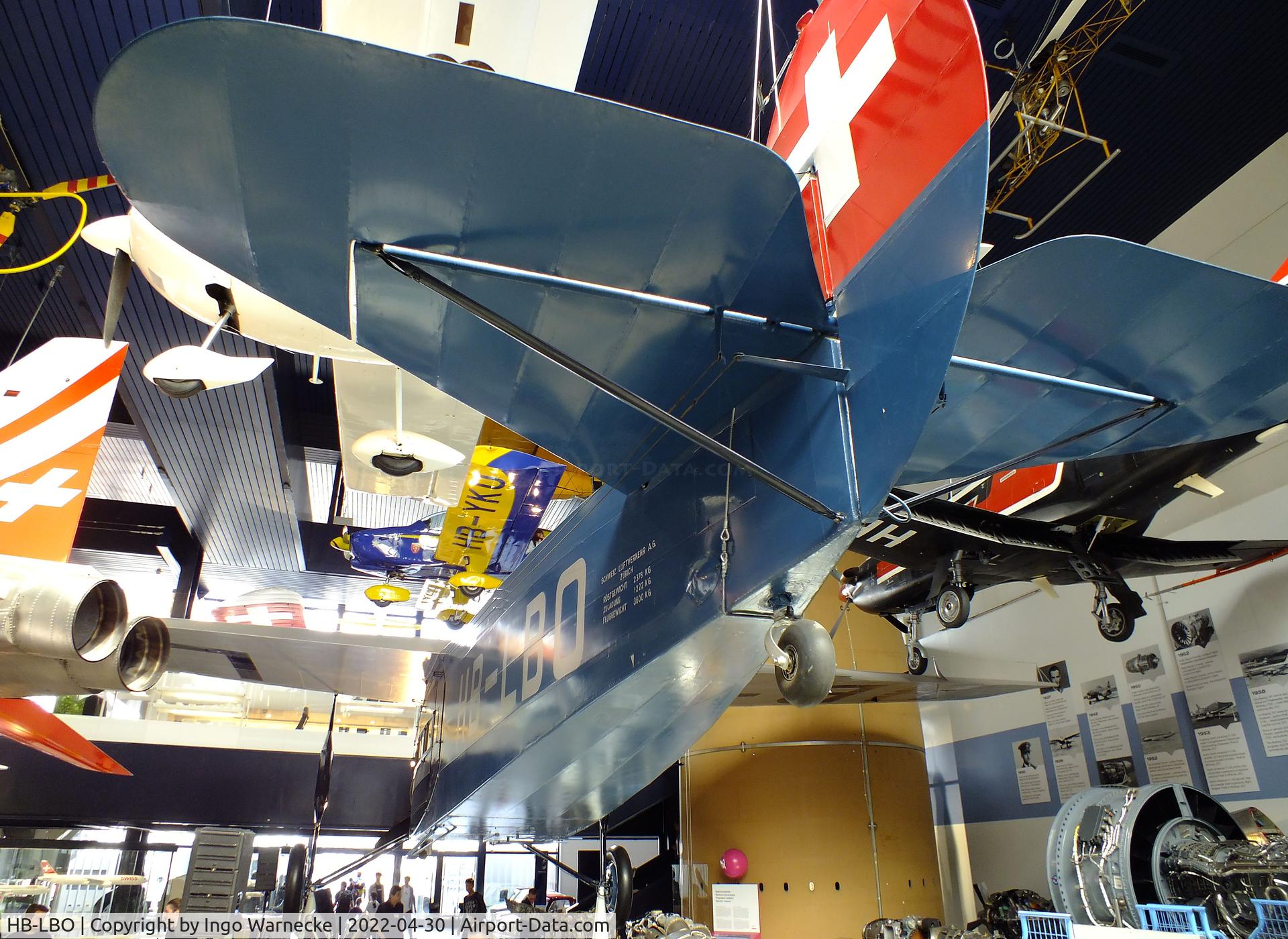 HB-LBO, Fokker F-VIIa C/N 5005, Fokker F VIIa at the Verkehrshaus der Schweiz, Luzern (Lucerne)