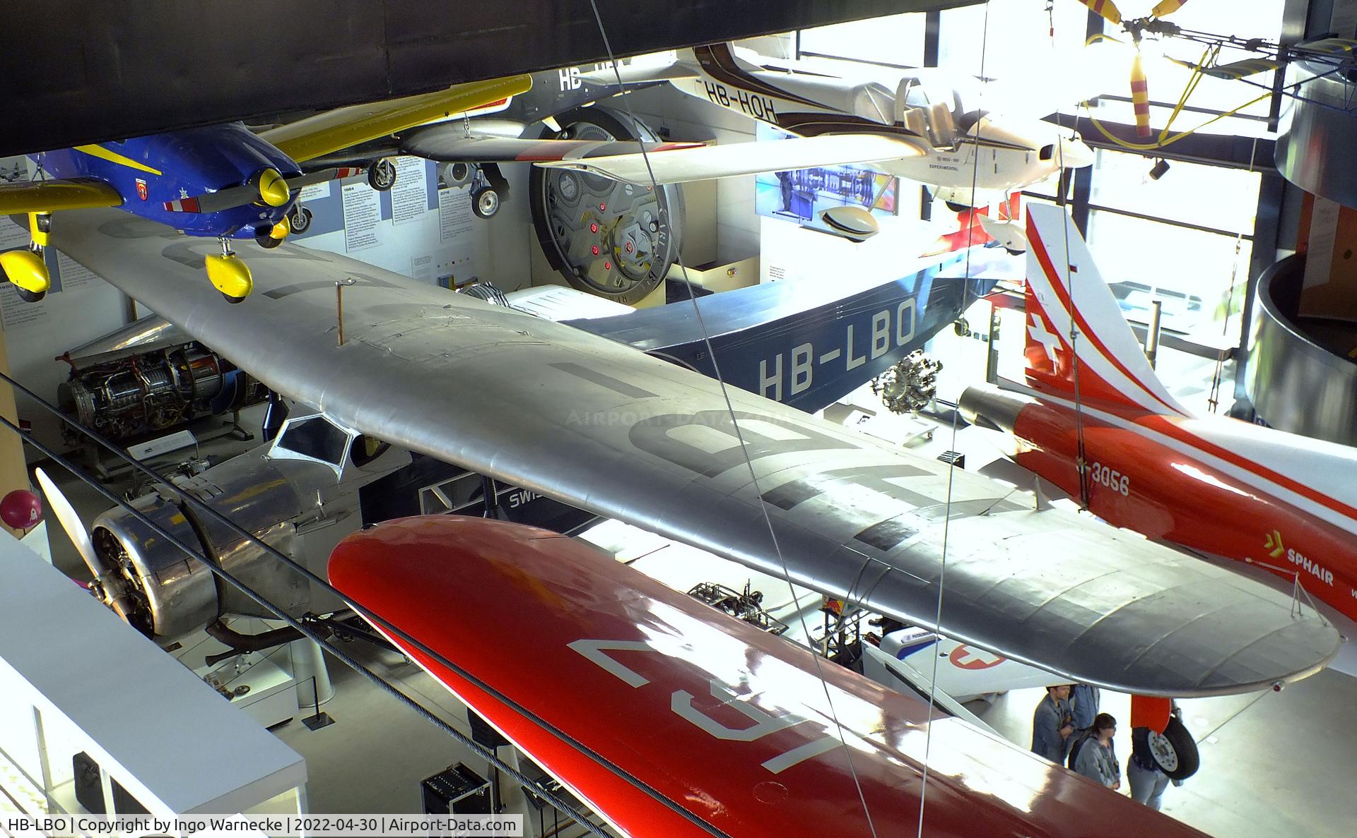 HB-LBO, Fokker F-VIIa C/N 5005, Fokker F VIIa at the Verkehrshaus der Schweiz, Luzern (Lucerne)