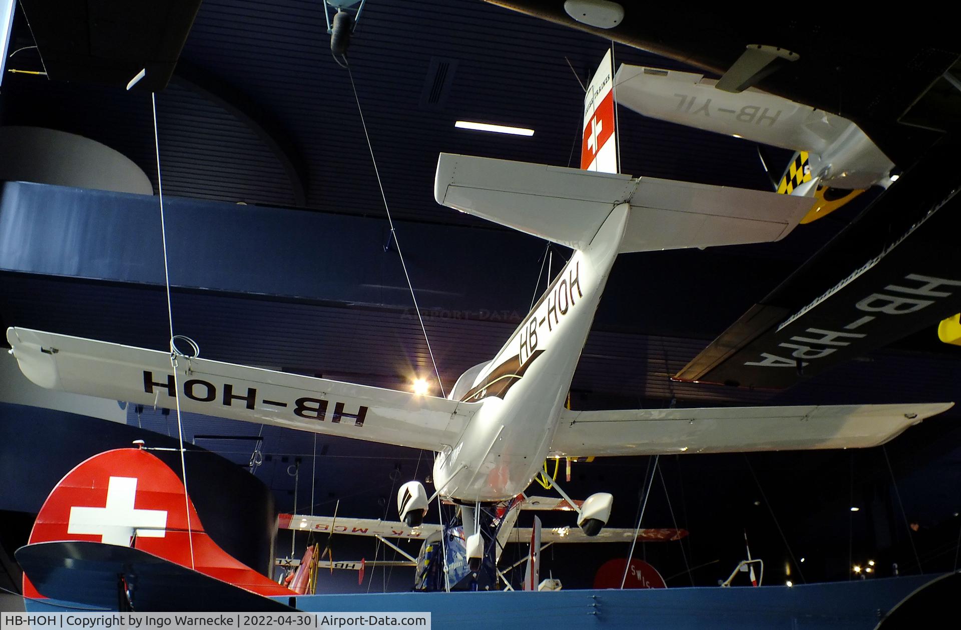 HB-HOH, 1983 MDC Max Daetwyler MD3-116 Swiss Trainer C/N 001, Dätwyler MD-3-116 Swiss Trainer at the Verkehrshaus der Schweiz, Luzern (Lucerne)