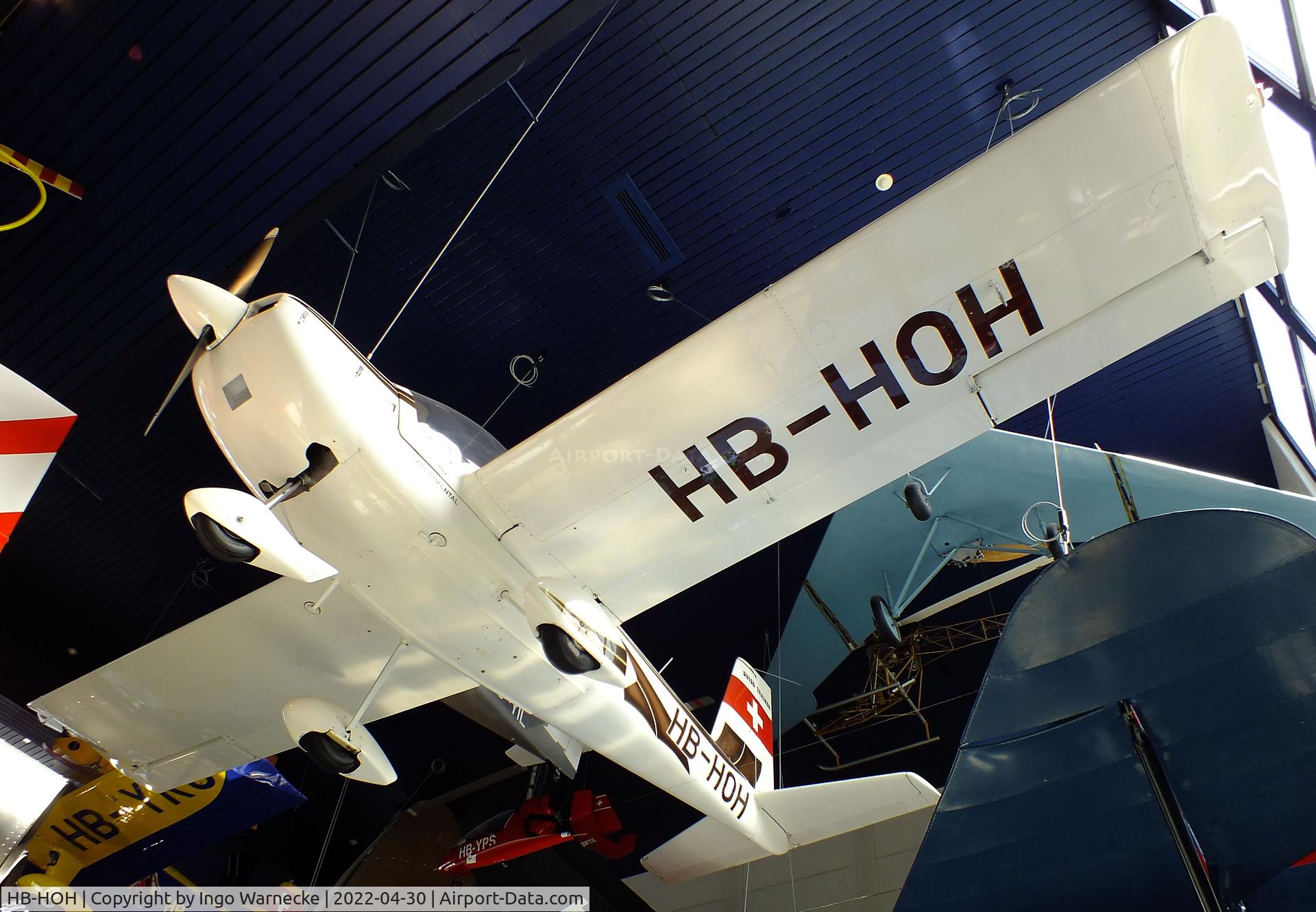 HB-HOH, 1983 MDC Max Daetwyler MD3-116 Swiss Trainer C/N 001, Dätwyler MD-3-116 Swiss Trainer at the Verkehrshaus der Schweiz, Luzern (Lucerne)