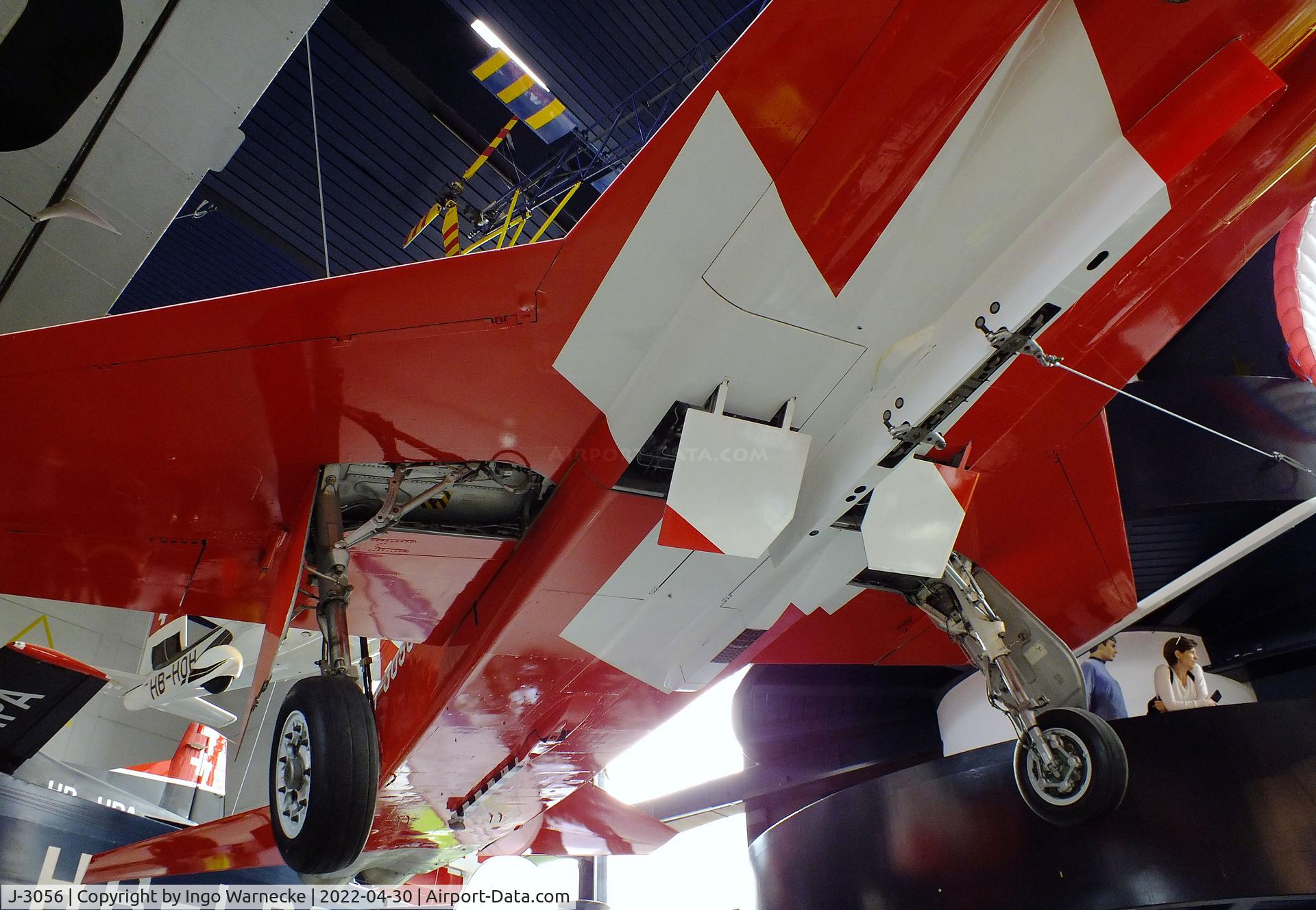 J-3056, 1979 Northrop F-5E Tiger II C/N L.1056, Northrop F-5E Tiger II (displayed in Patrouille Suisse colours) at the Verkehrshaus der Schweiz, Luzern (Lucerne)