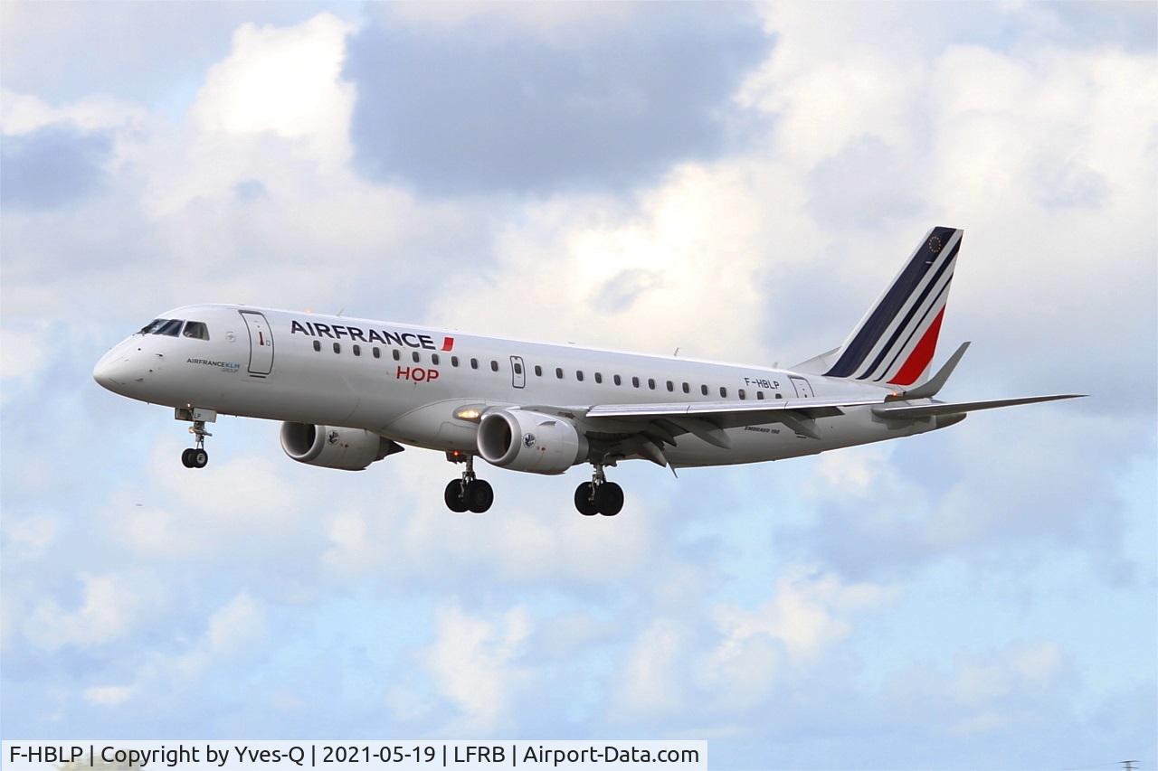 F-HBLP, 2019 Embraer 190 STD (ERJ-190-100) C/N 190-00771, Embraer 190 STD, On final rwy 25L, Brest-Bretagne airport (LFRB-BES)