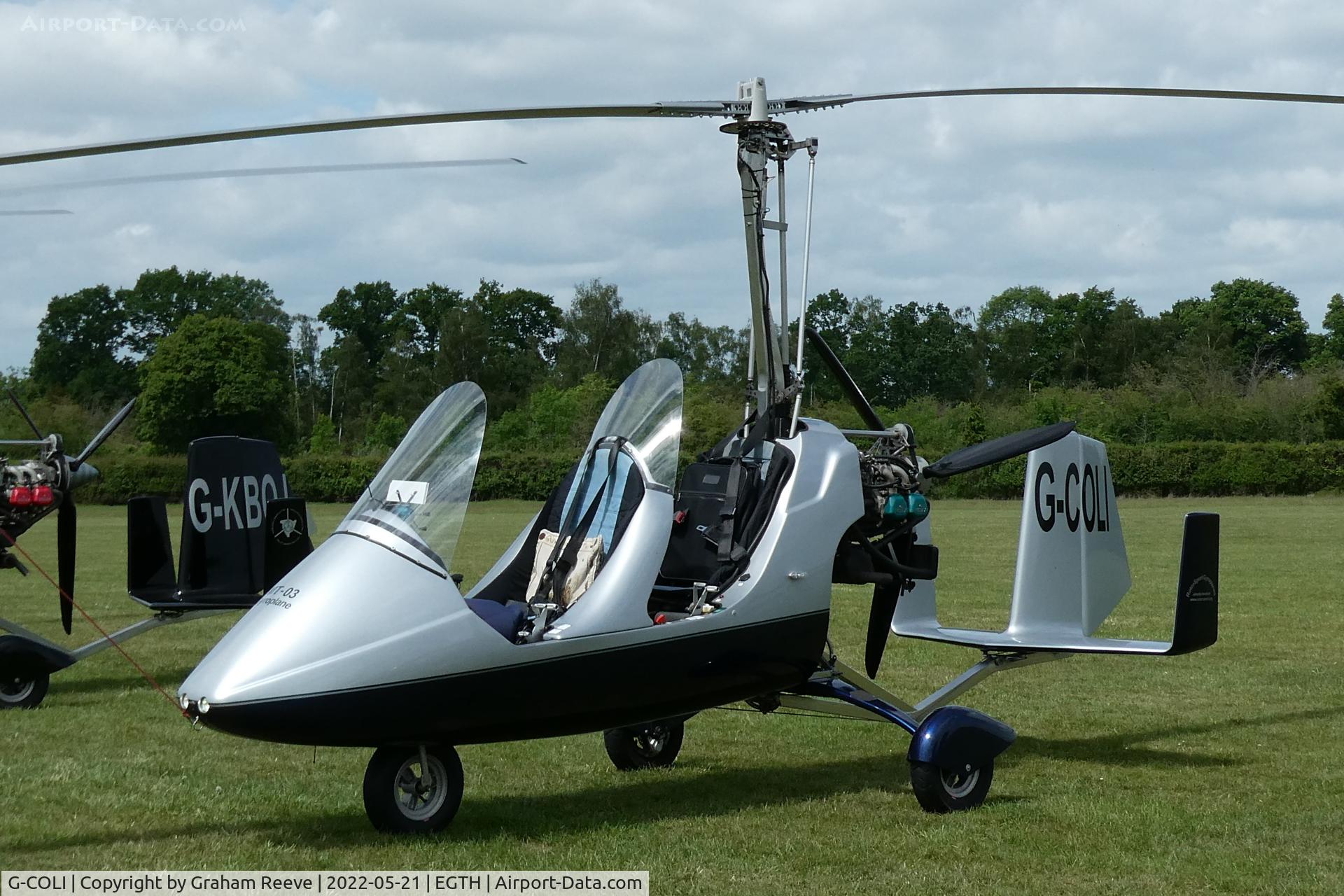 G-COLI, 2008 Rotorsport UK MT-03 C/N RSUK/MT-03/037, Parked at Old Warden.