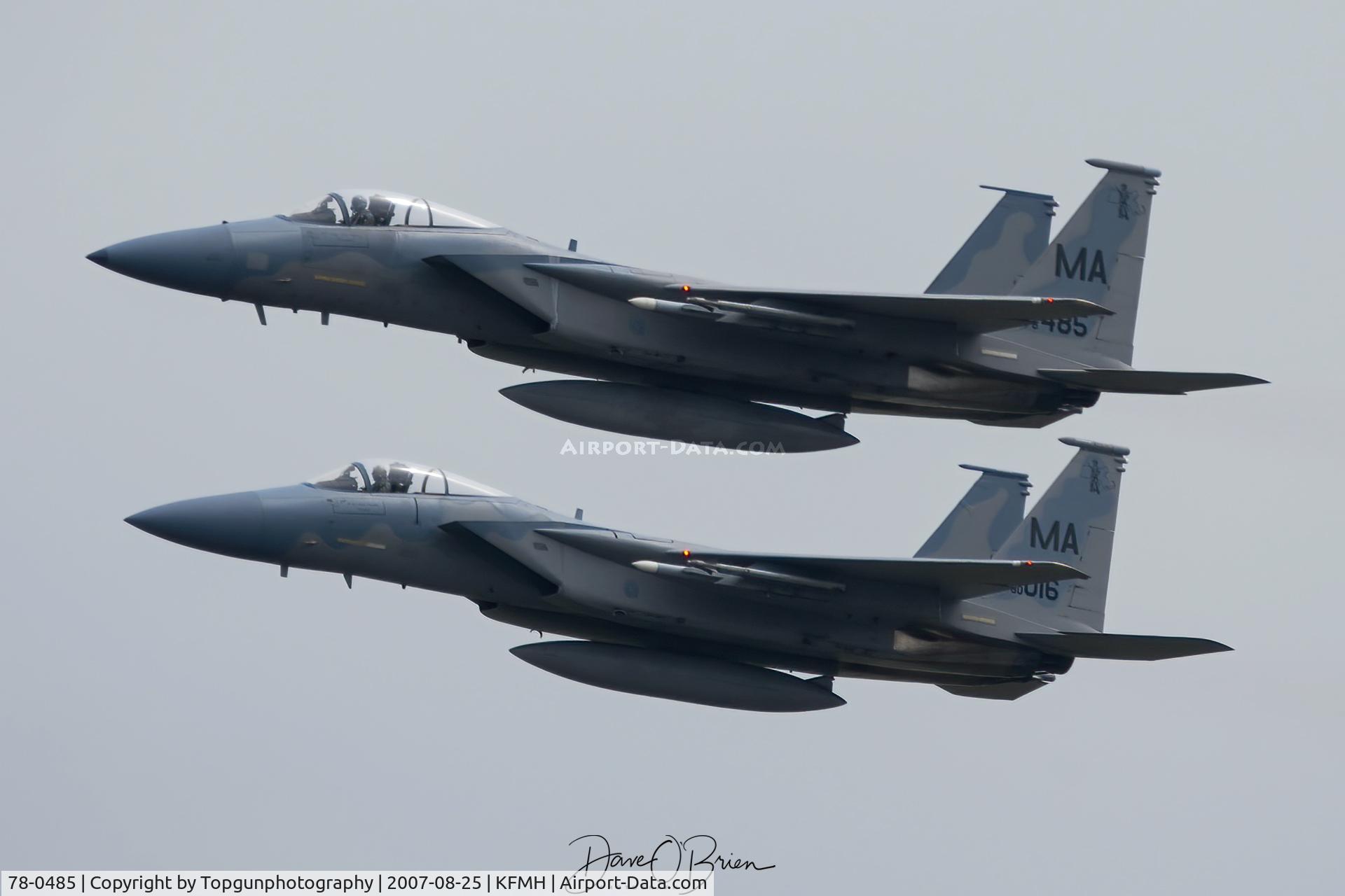 78-0485, 1978 McDonnell Douglas F-15C Eagle C/N 0466/C018, F-15 102nd FW launch