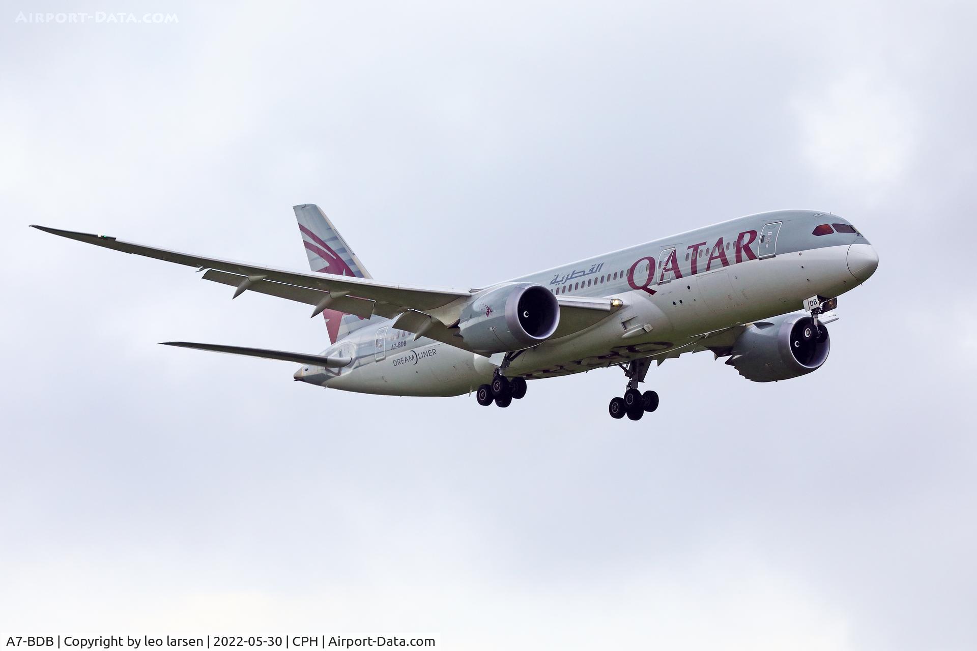 A7-BDB, 2016 Boeing 787-8 Dreamliner Dreamliner C/N 38346, Copenhagen 30.5.2022