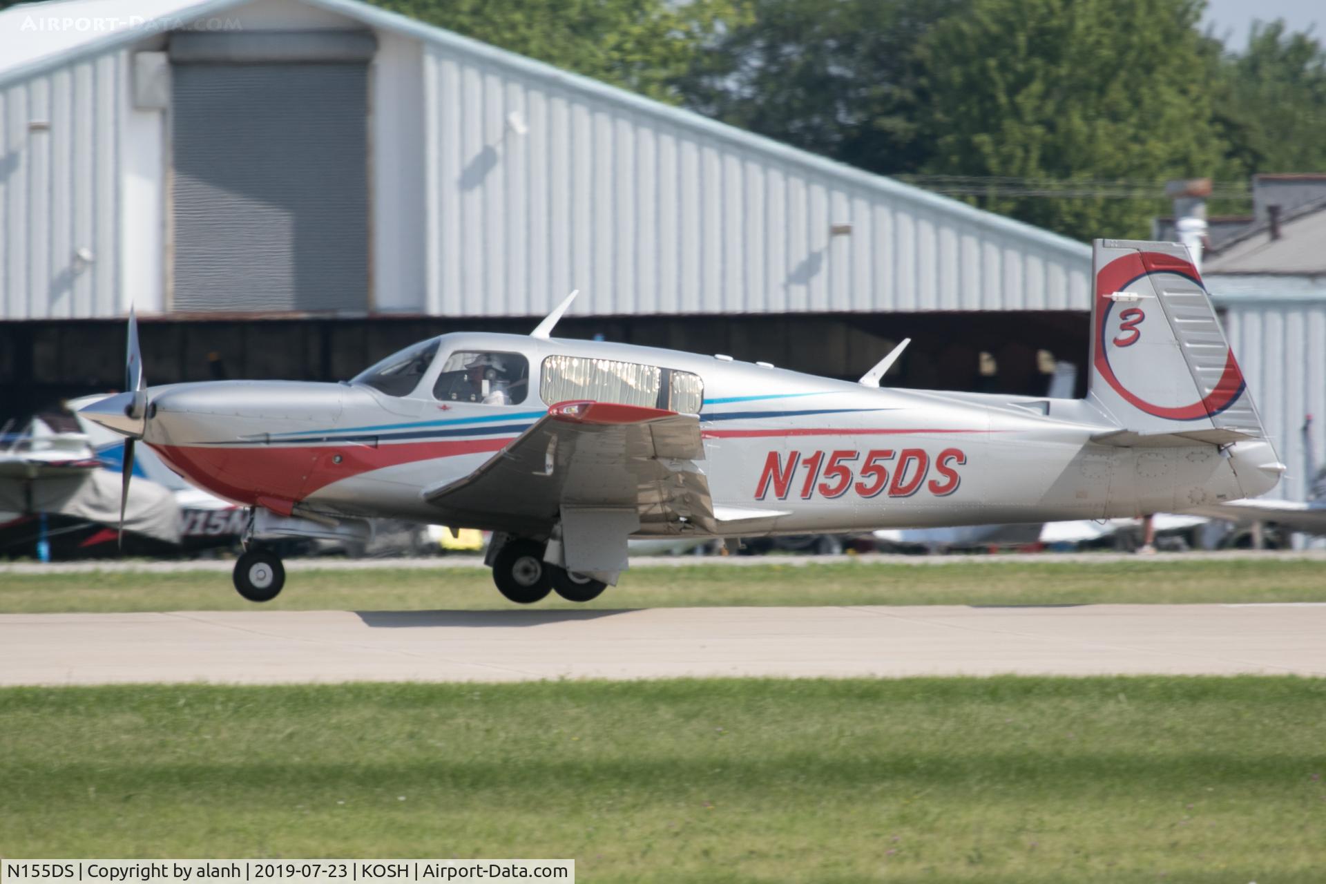 N155DS, 2006 Mooney M20R Ovation C/N 29-0444, Arriving at AirVenture 2019