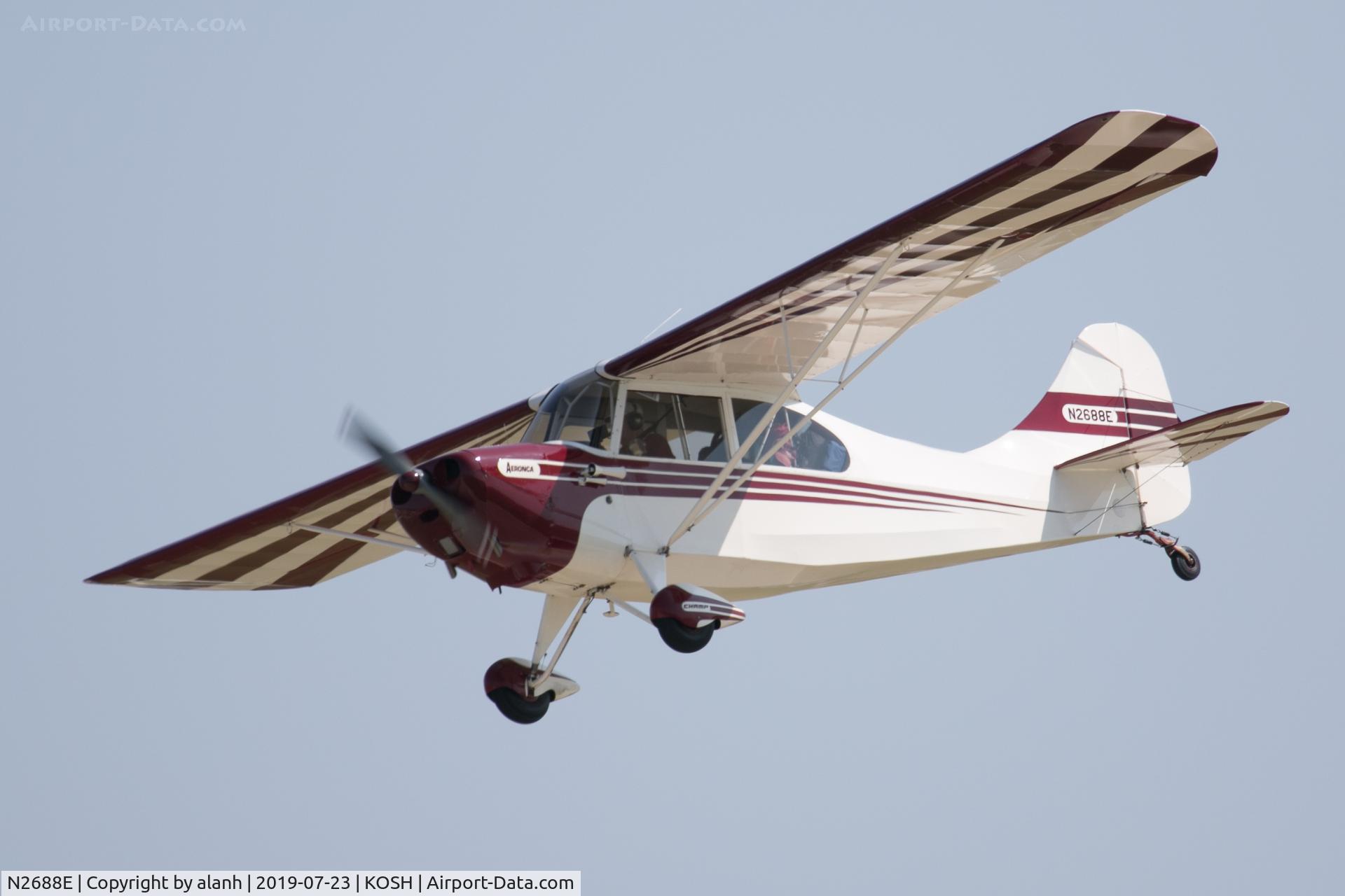 N2688E, 1946 Aeronca 7AC Champion C/N 7AC-6268, Arriving at AirVenture 2019