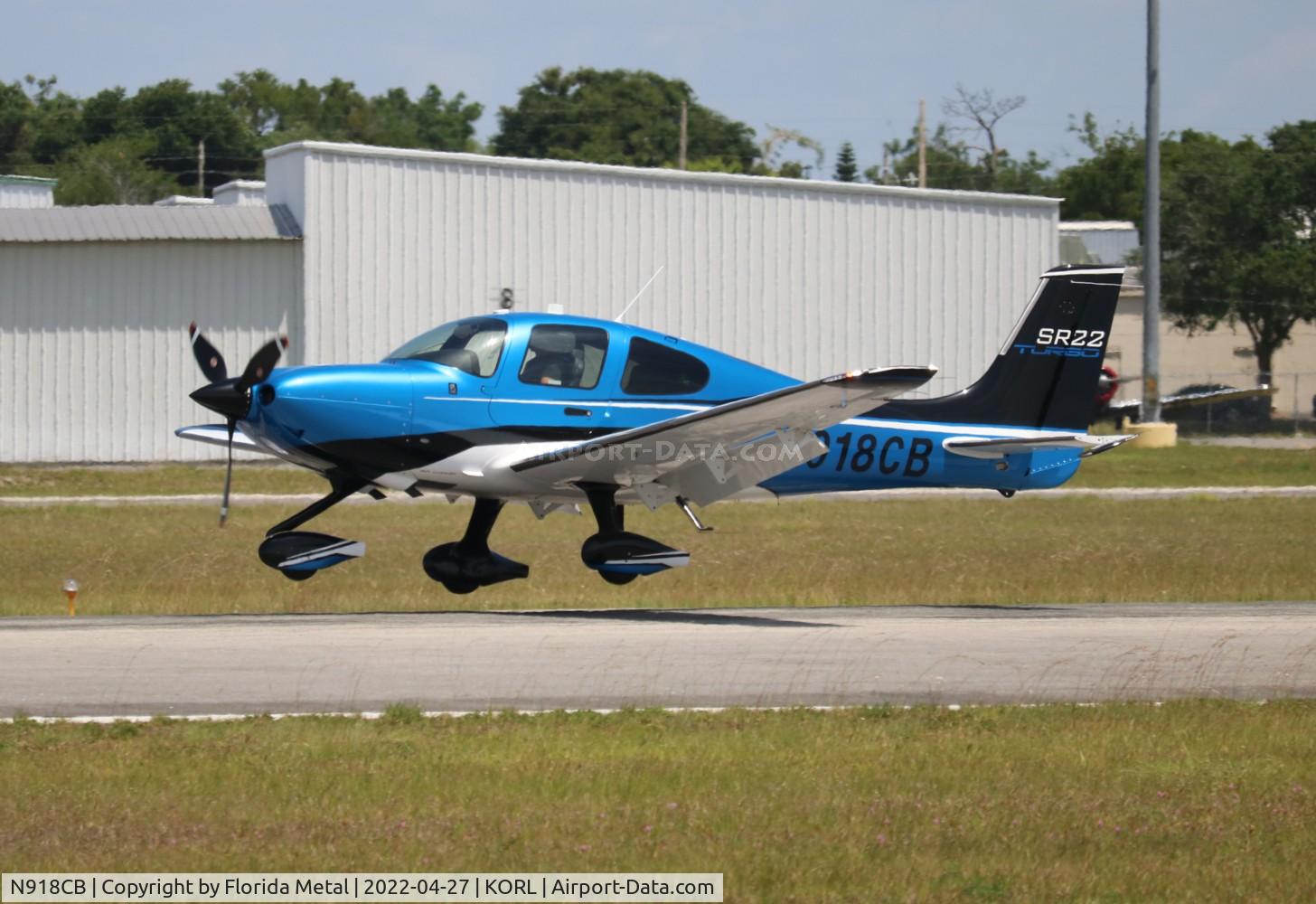 N918CB, 2018 Cirrus SR22T C/N 1832, ORL 2022