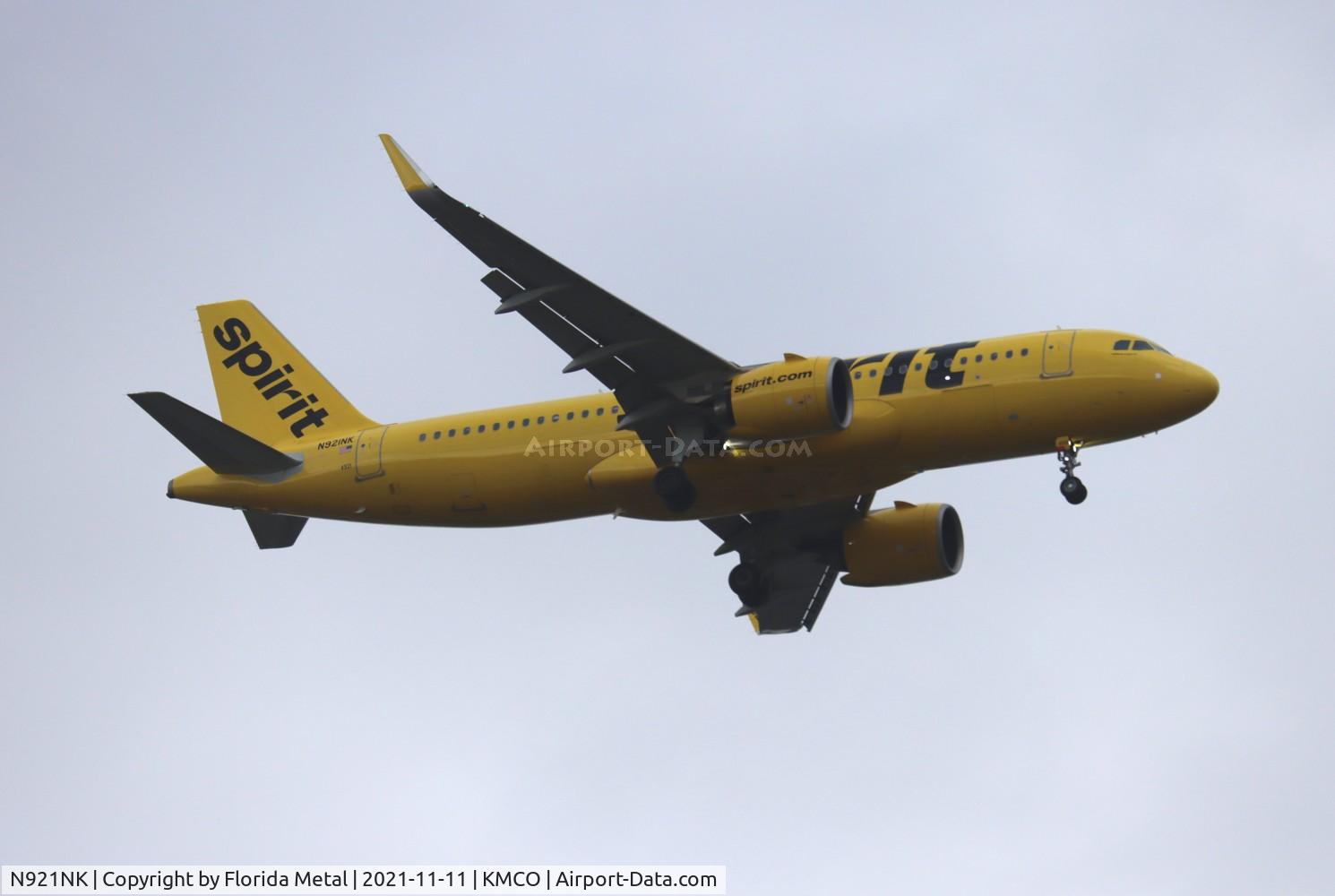 N921NK, 2019 Airbus A320-271N C/N 9339, MCO 2021