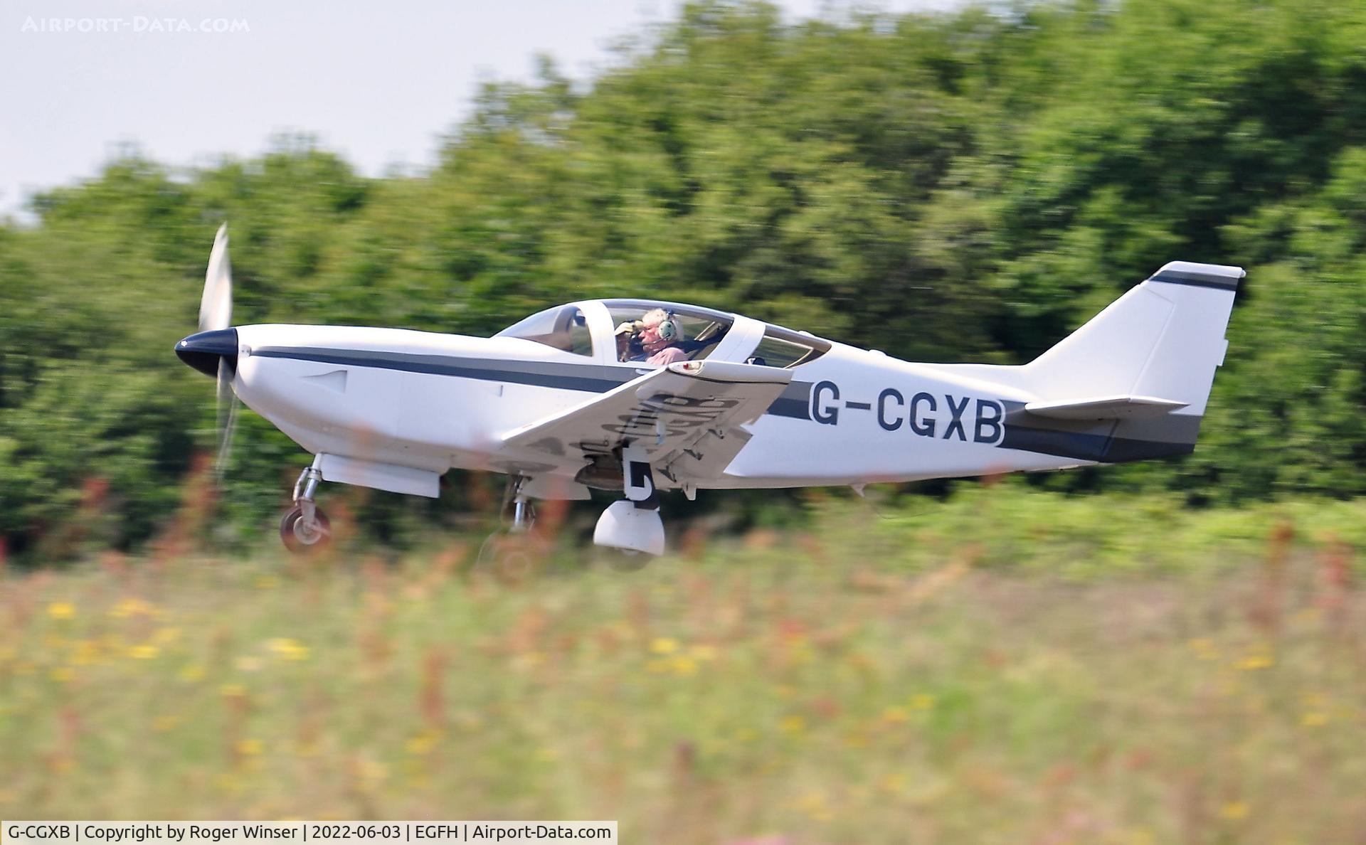 G-CGXB, 2012 Stoddard-Hamilton Glasair Super IIS RG C/N PFA-12459, Visiting Glasair Super IIS RG departing Runway 22.