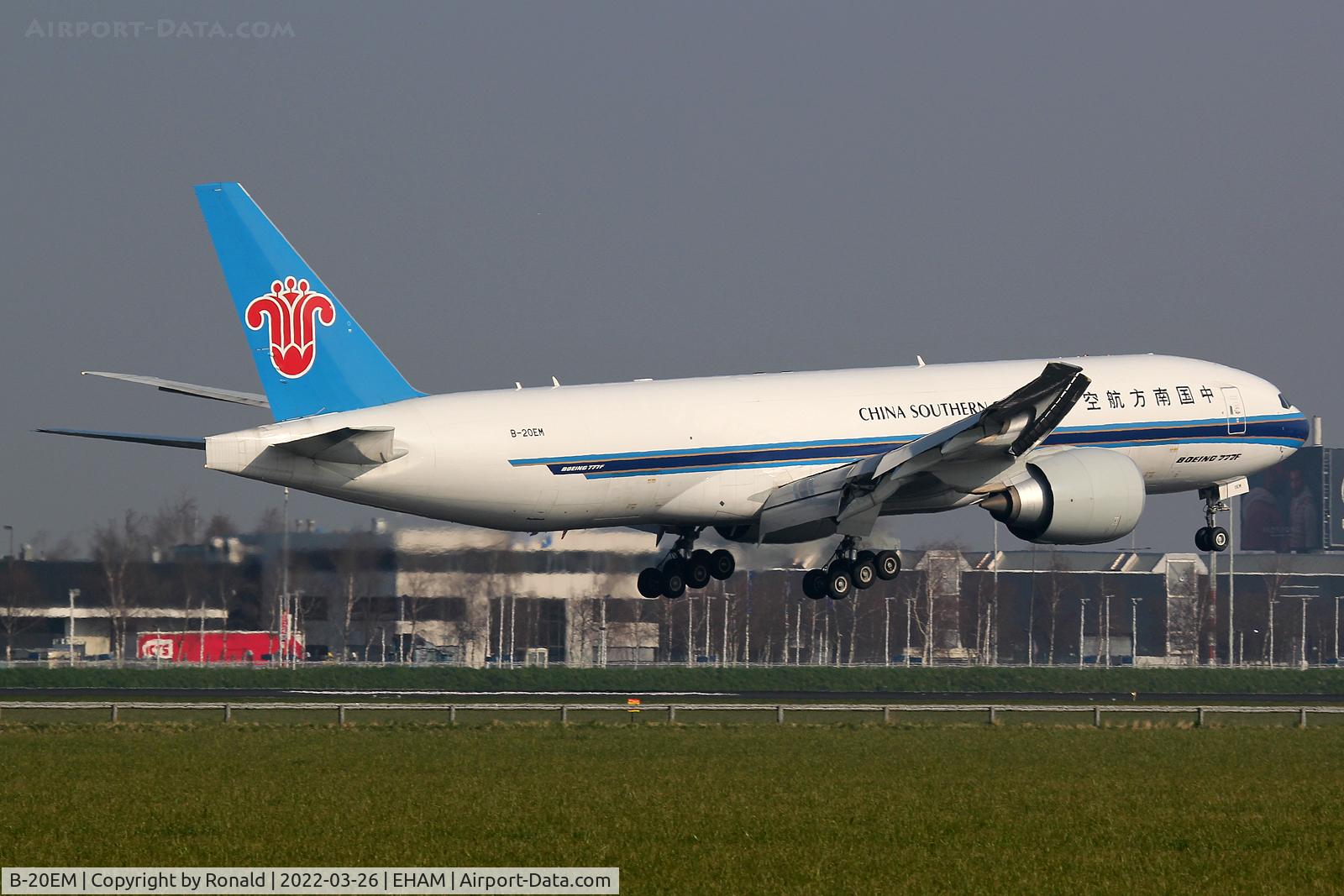 B-20EM, 2020 Boeing 777F C/N 65421, at spl