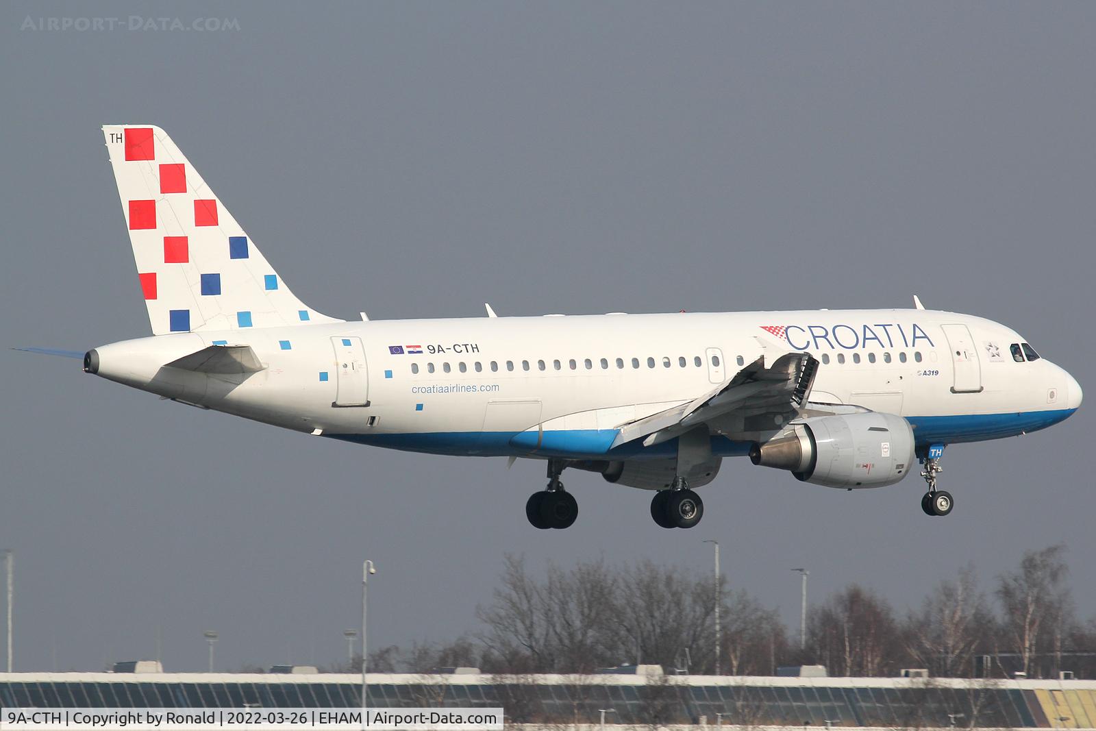 9A-CTH, 1998 Airbus A319-112 C/N 833, at spl