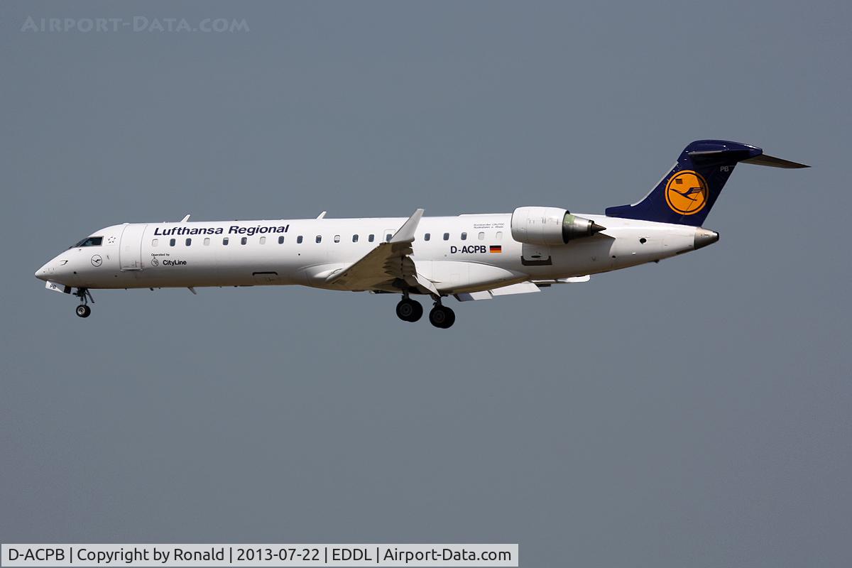 D-ACPB, 2001 Canadair CRJ-701ER (CL-600-2C10) Regional Jet C/N 10013, at dus