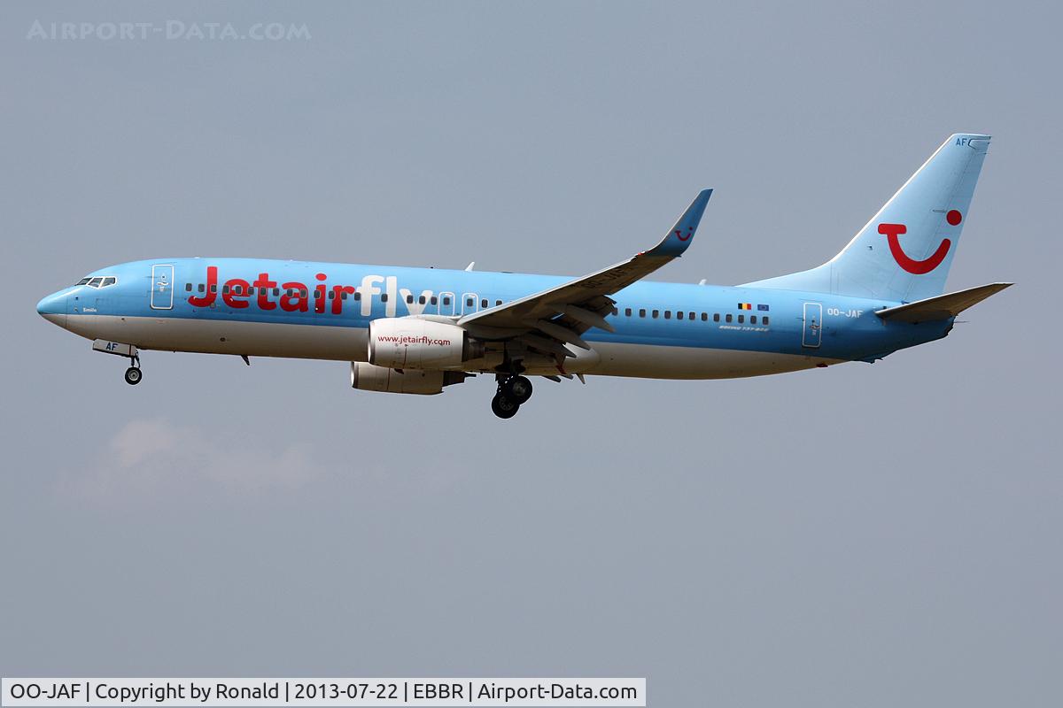 OO-JAF, 2007 Boeing 737-8K5 C/N 35133, at bru