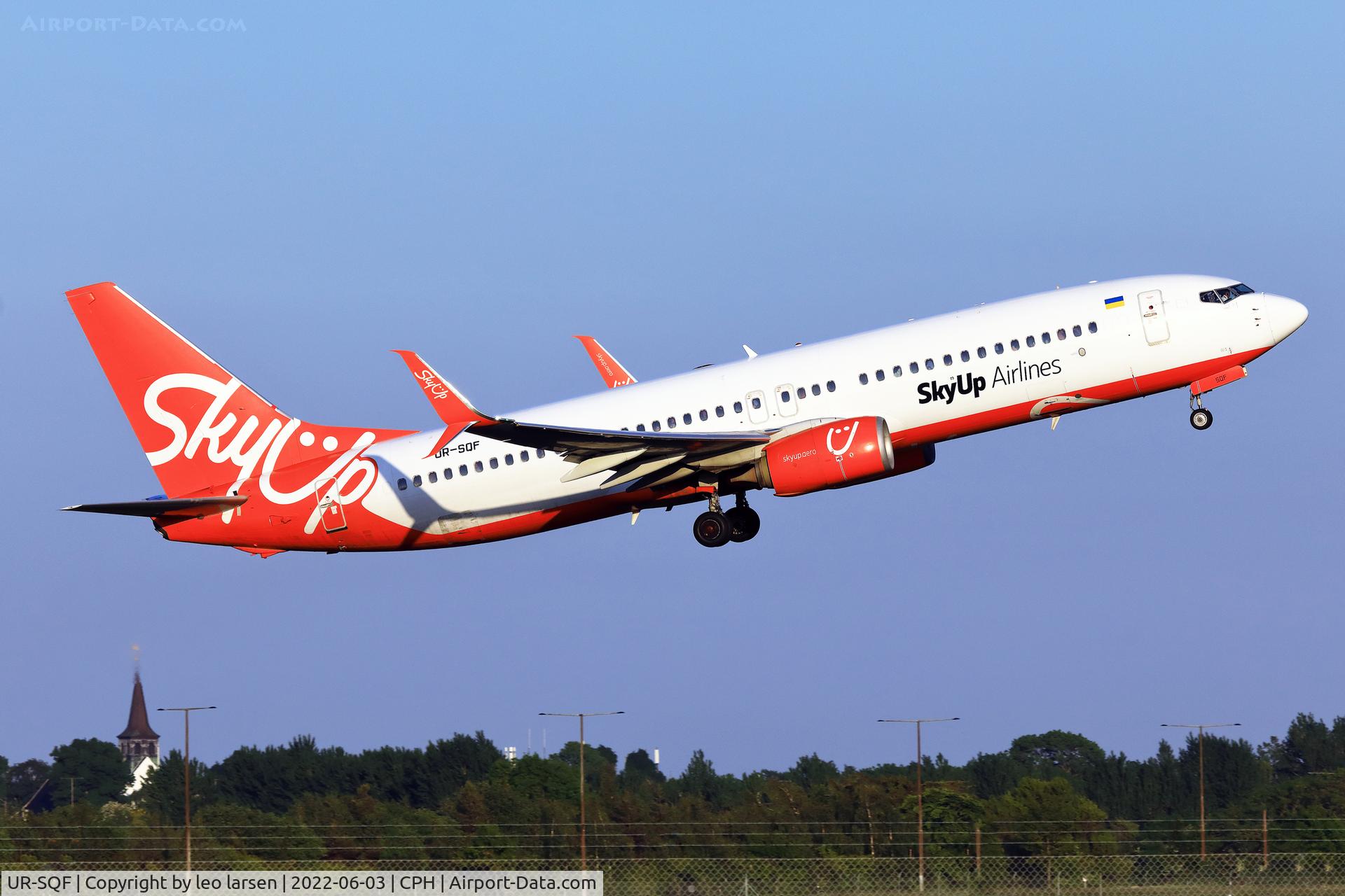UR-SQF, 2013 Boeing 737-8H6 C/N 40151, Copenhagen 3.6.2022
