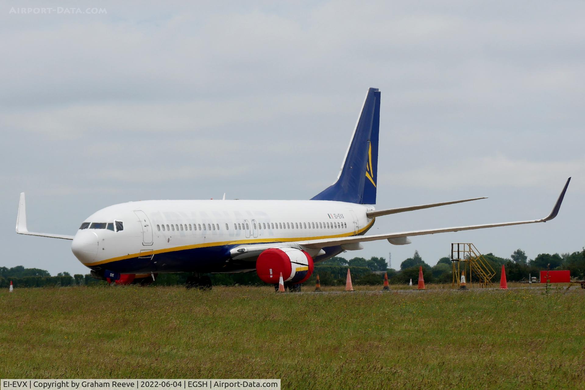 EI-EVX, 2012 Boeing 737-8AS C/N 40317, Parked at Norwich.