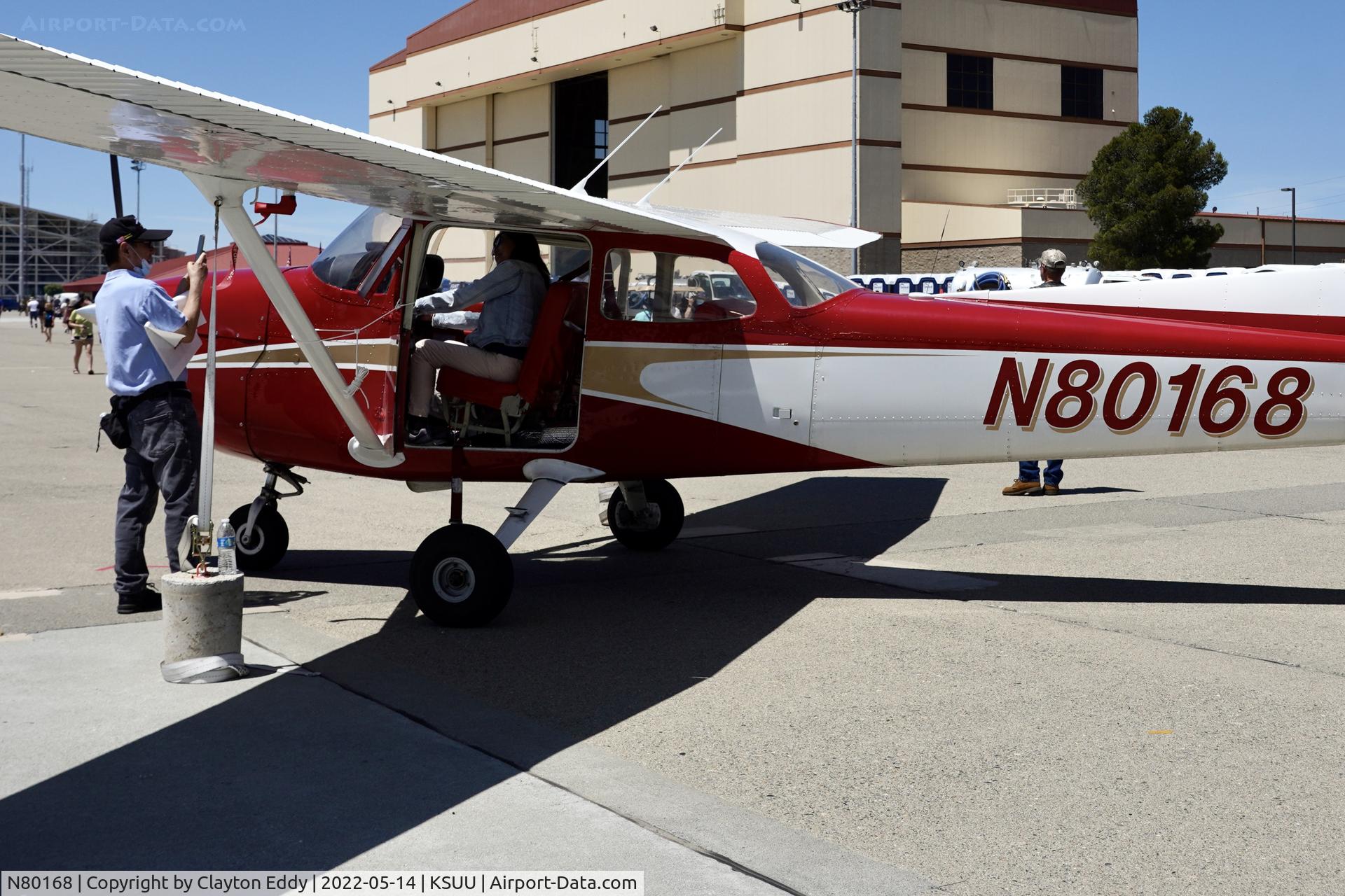 N80168, 1975 Cessna 172M C/N 17266416, Travis AFB 2022.