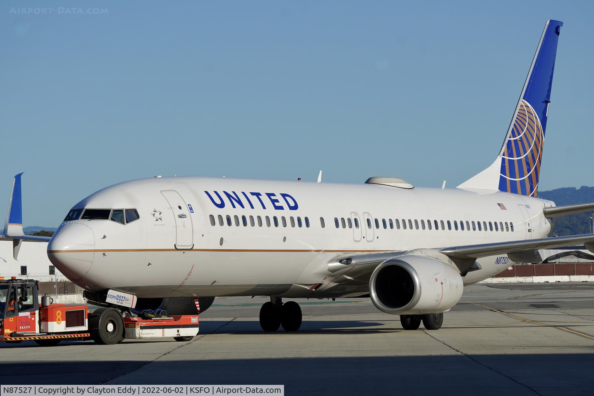N87527, 2010 Boeing 737-824 C/N 38701, SFO 2022.