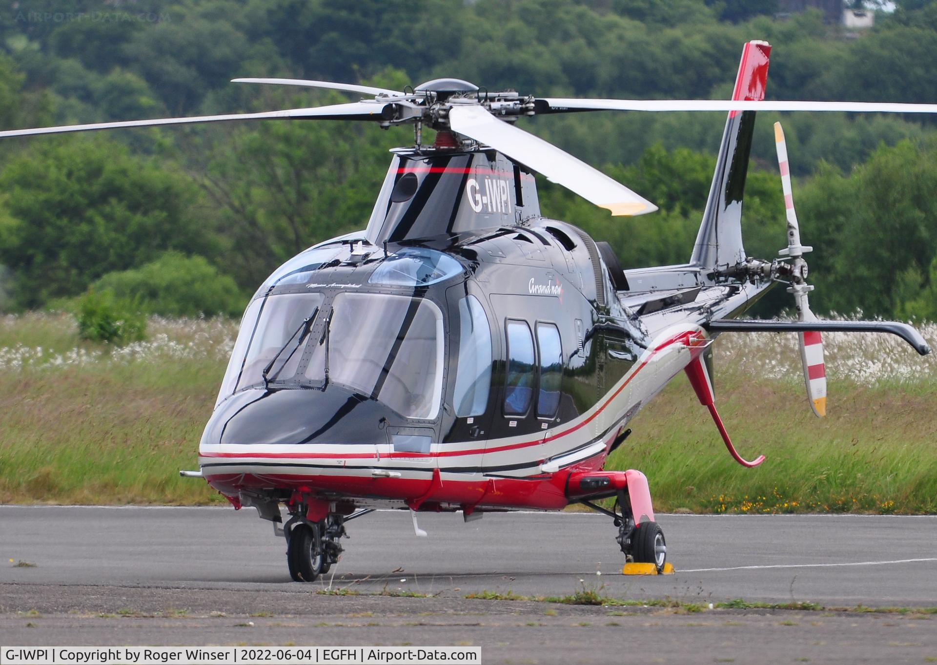 G-IWPI, 2013 AgustaWestland AW-109SP GrandNew C/N 22299, Visiting GrandNew operated by GB Helicopters.