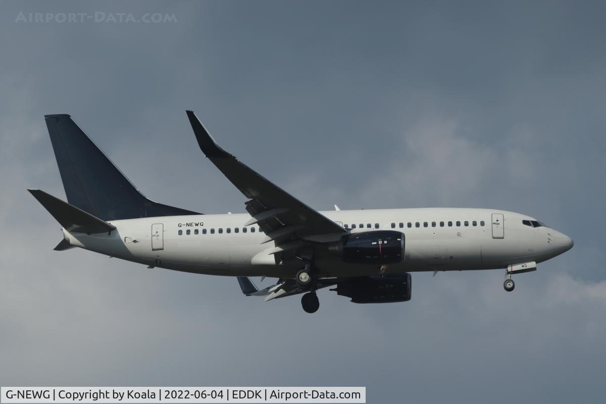 G-NEWG, 2002 Boeing 737-76N C/N 29885, Arrival from Stansted. Nice visitor, runway 14L
