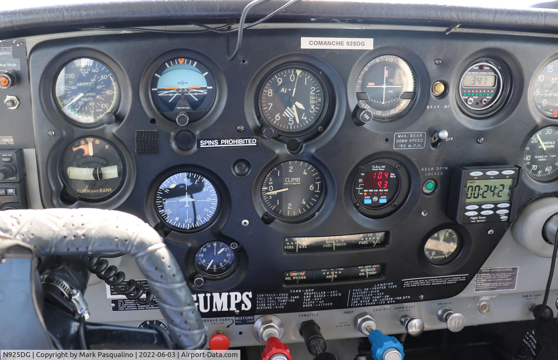 N925DG, 1960 Piper PA-24 C/N 24-1870, Piper PA-24-180