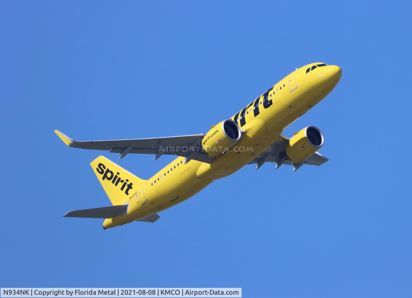 N934NK, 2020 Airbus A320-271N C/N 10107, Spirit