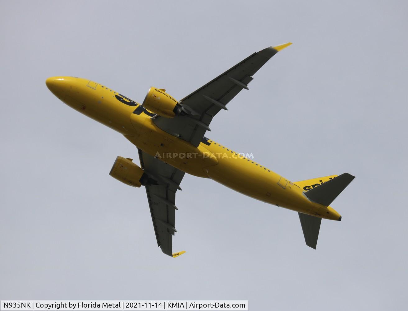 N935NK, 2020 Airbus A320-271N C/N 10108, MIA 2021