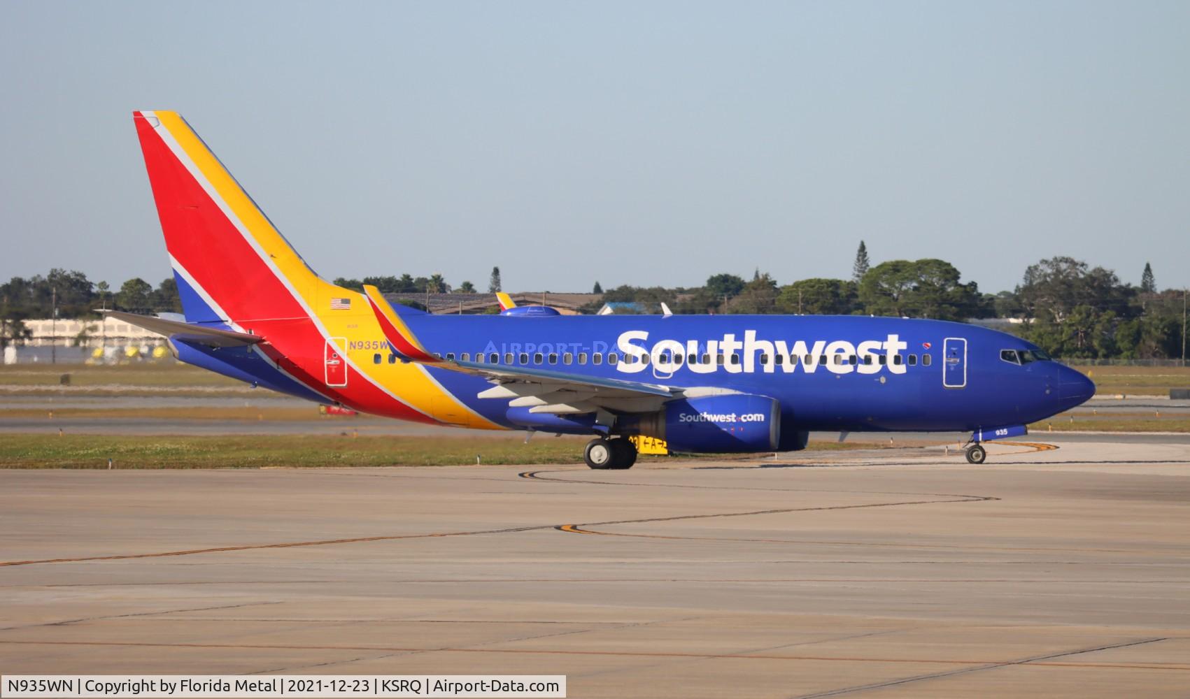 N935WN, 2009 Boeing 737-7H4 C/N 36641, SRQ 2021