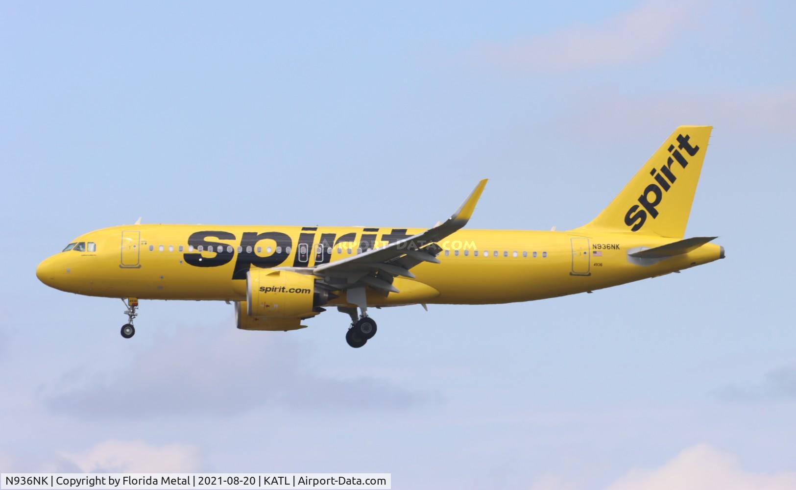 N936NK, 2020 Airbus A320-271N C/N 10316, ATL 2021