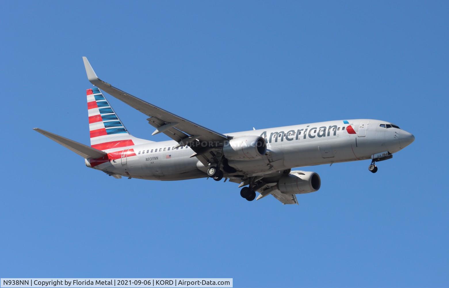 N938NN, 2013 Boeing 737-823 C/N 33490, ORD 2021