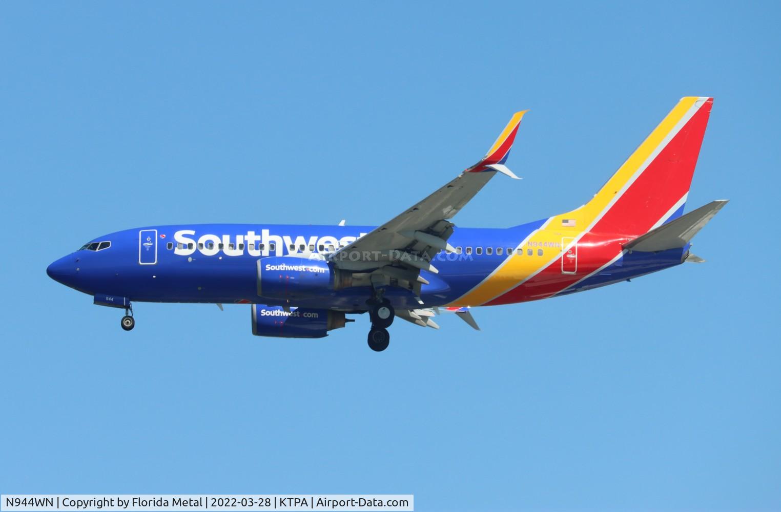 N944WN, 2010 Boeing 737-7H4 C/N 36659, TPA 2022