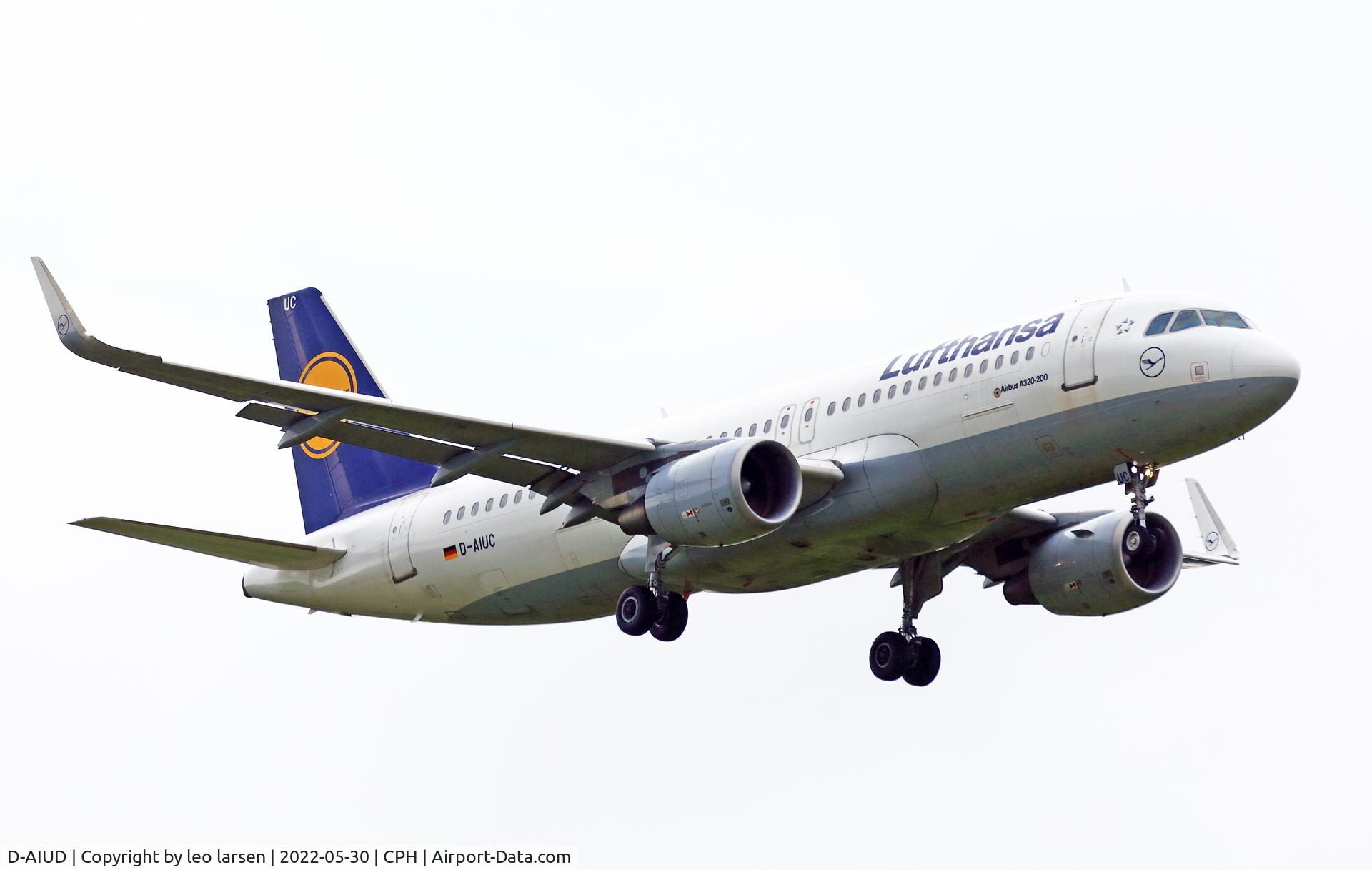 D-AIUD, 2014 Airbus A320-214 C/N 6033, Copenhagen 30.5.2022