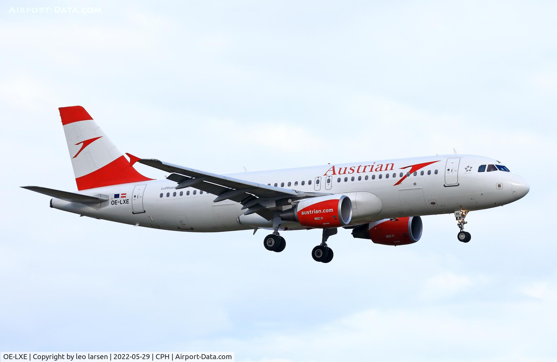 OE-LXE, 2008 Airbus A320-216 C/N 3532, Copenhagen 29.5.2022