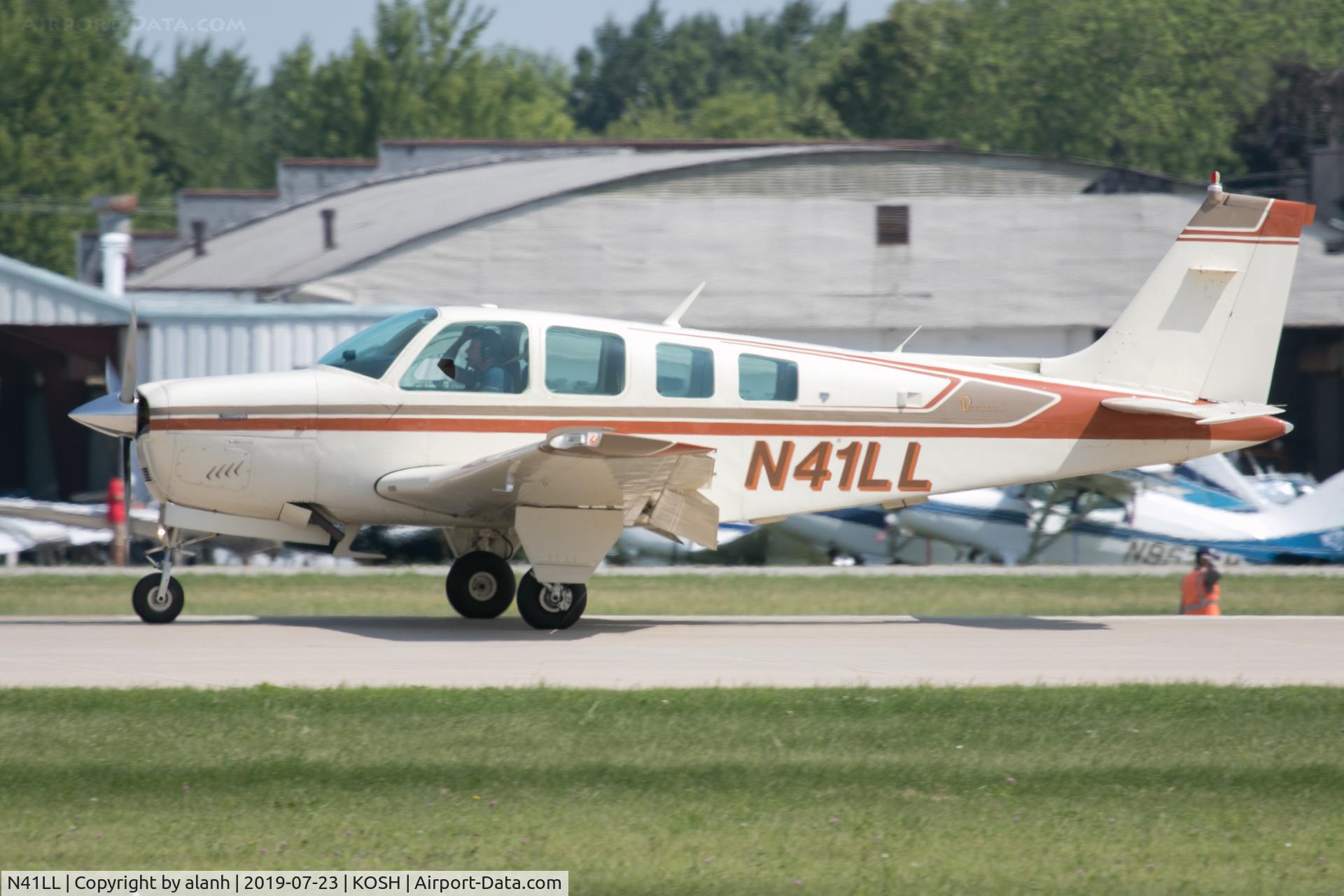N41LL, 1980 Beech A36 Bonanza 36 C/N E-1644, At AirVenture 2019