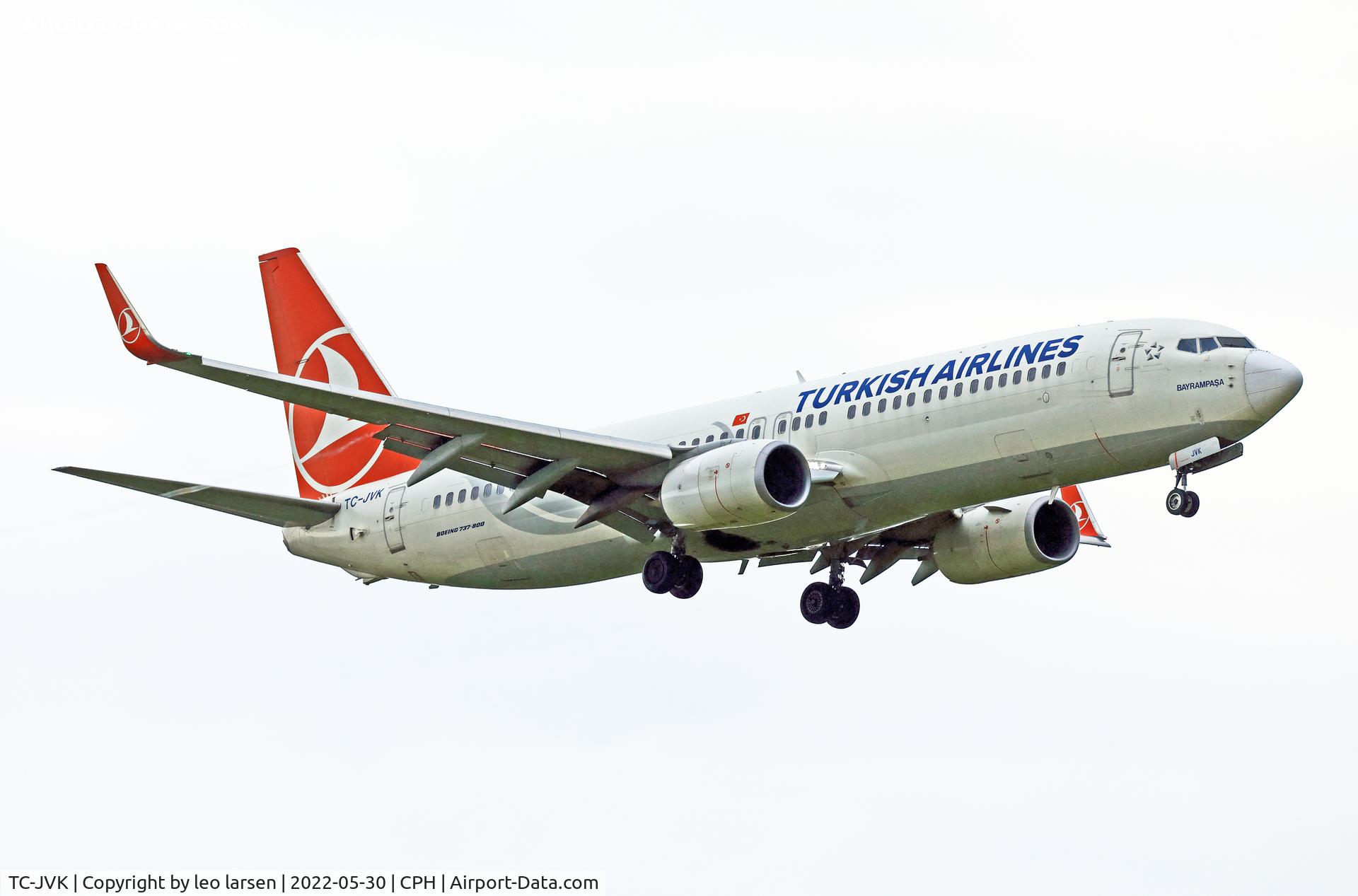 TC-JVK, 2016 Boeing 737-8F2 C/N 60014, Copenhagen 30.5.2022