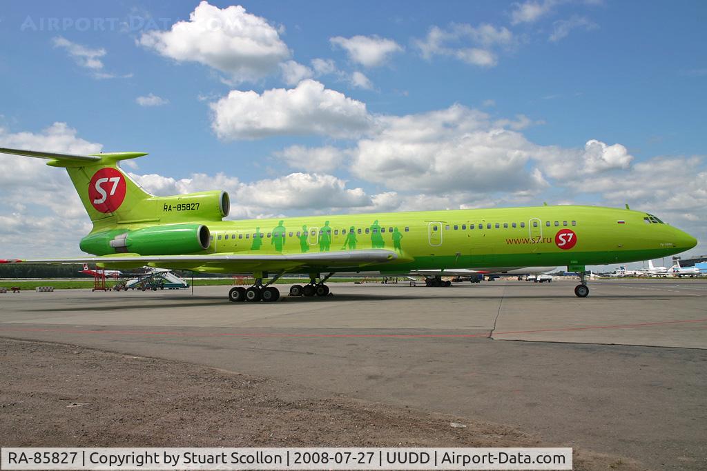 RA-85827, Tupolev Tu-154M C/N 86A745, S7 DME
