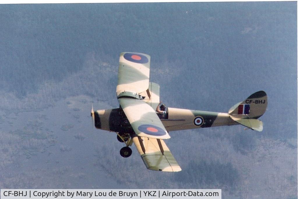 CF-BHJ, 1941 De Havilland Canada DH-82C Tiger Moth C/N DHC1295, Tiger Moth restored by Ken Andrew, with help from Watt Martin.