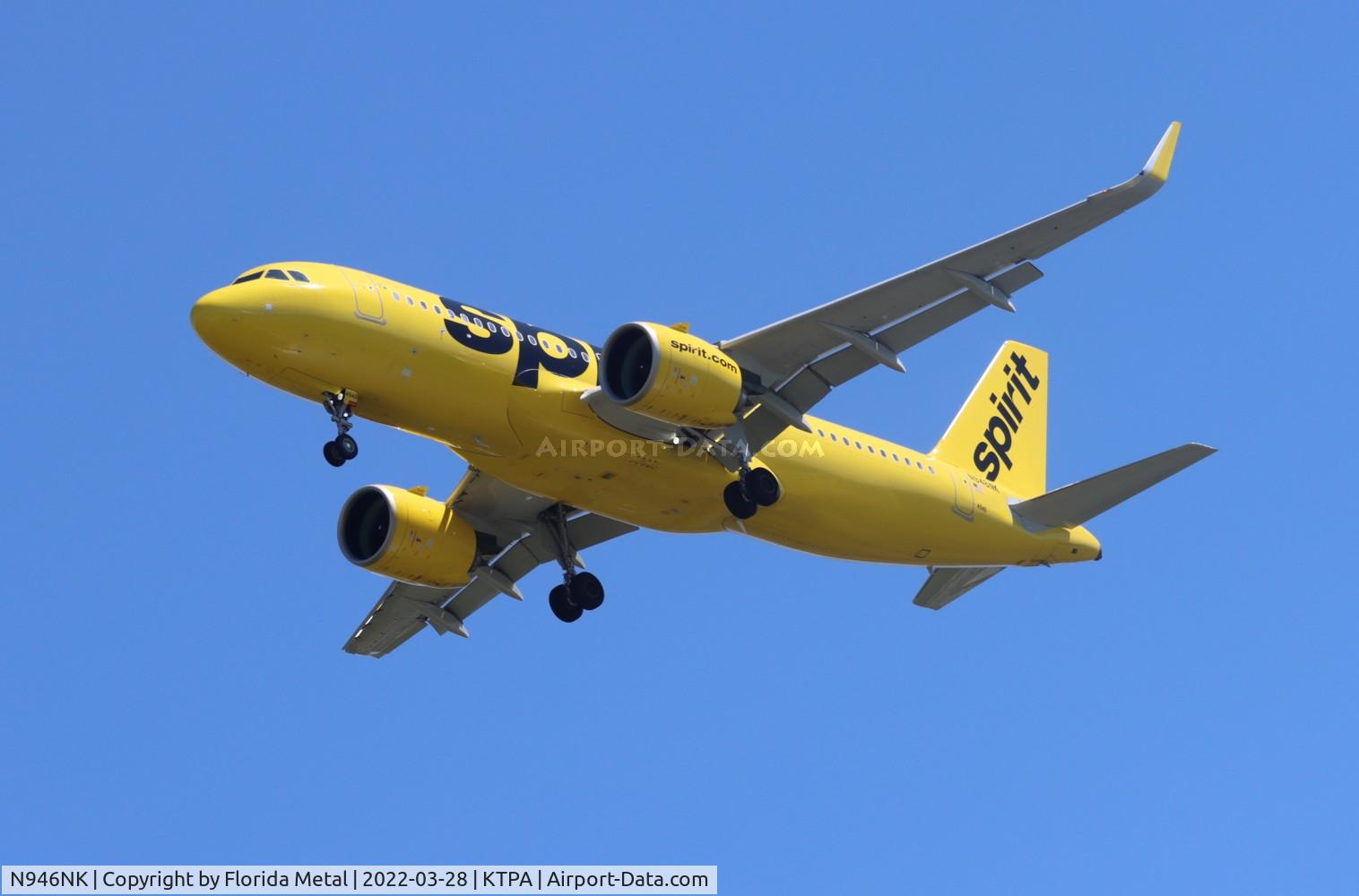 N946NK, 2021 Airbus A320-271N C/N 10640, TPA 2022