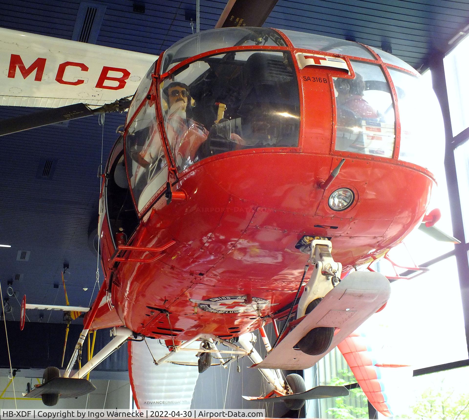 HB-XDF, Sud SE-3160 Alouette III C/N 1216, Sud Aviation SE.3160 Alouette III at the Verkehrshaus der Schweiz, Luzern (Lucerne)