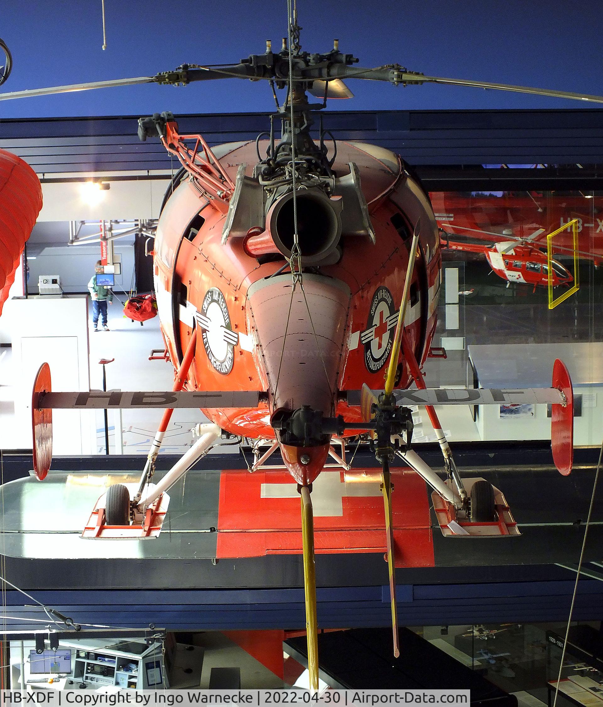 HB-XDF, Sud SE-3160 Alouette III C/N 1216, Sud Aviation SE.3160 Alouette III at the Verkehrshaus der Schweiz, Luzern (Lucerne)